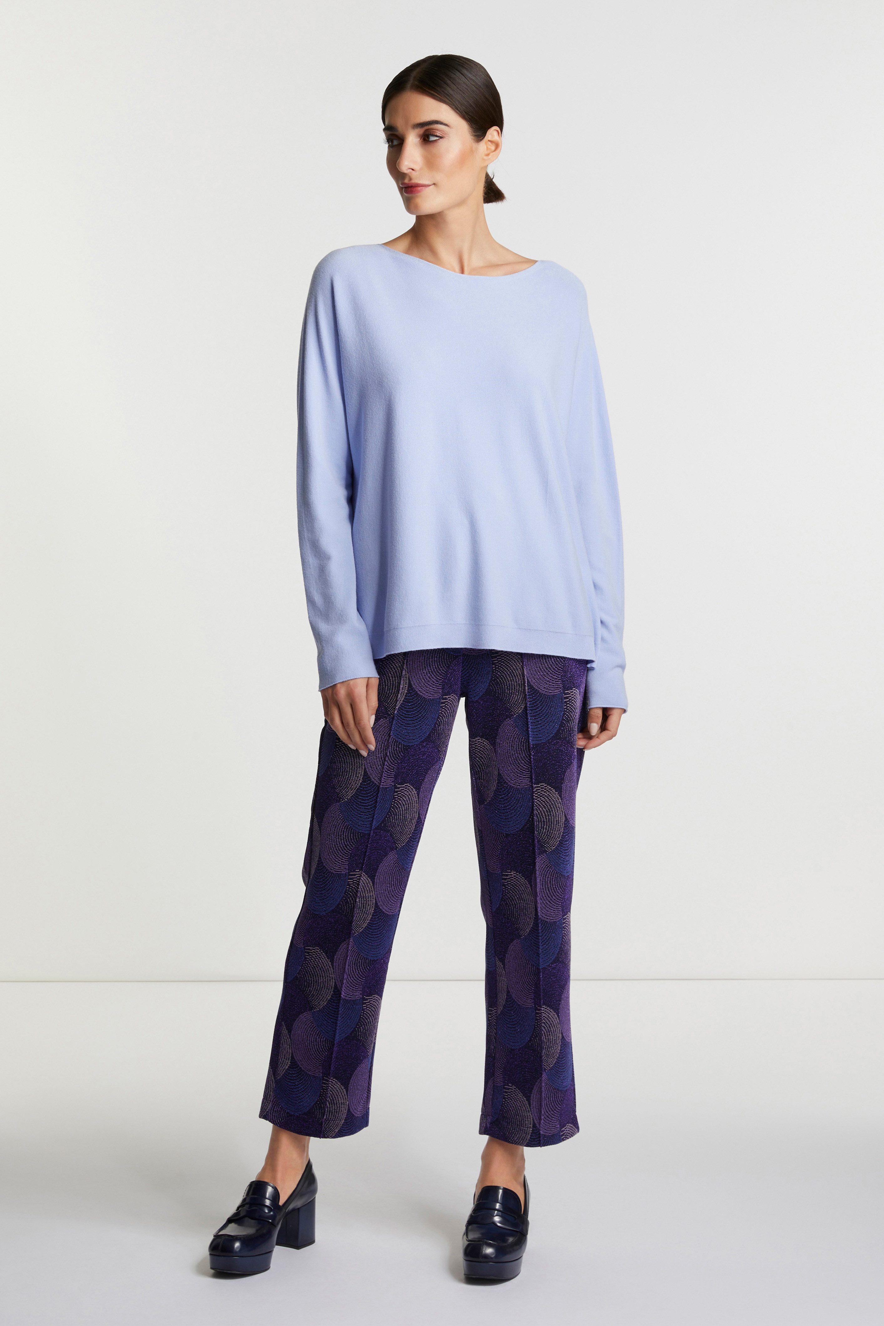 RICHROYAL Strickpullover boat neck seamless EcoVero