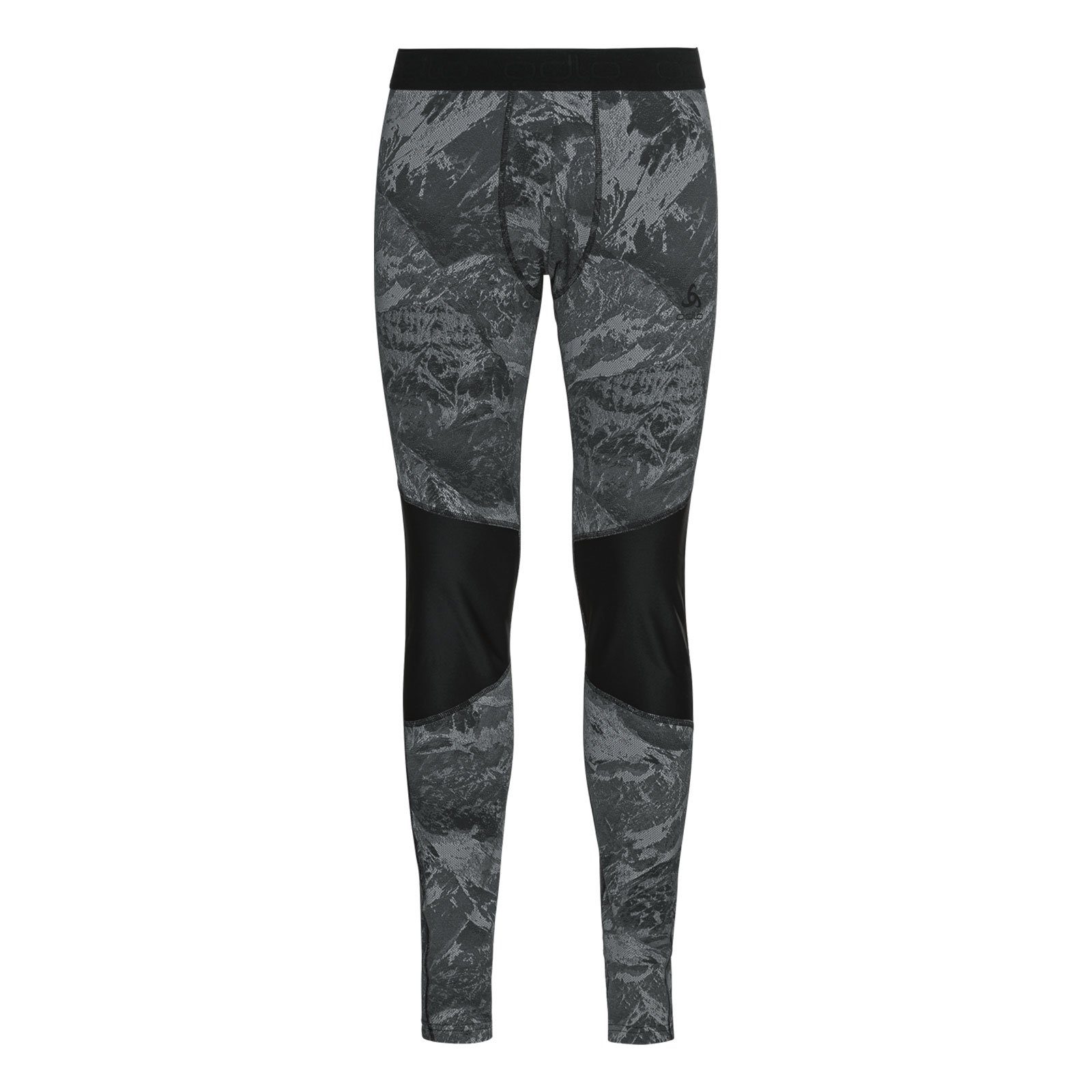 Odlo Funktionsleggings Tights Whistler Eco Baselayer mit Marken-Logo auf linkem Bein