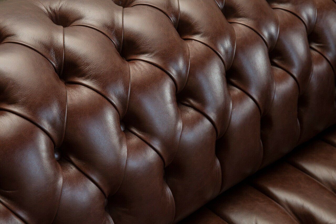 JVmoebel Chesterfield-Sofa, Chesterfield 2 Sitzer Design 185 cm Sofa Couch