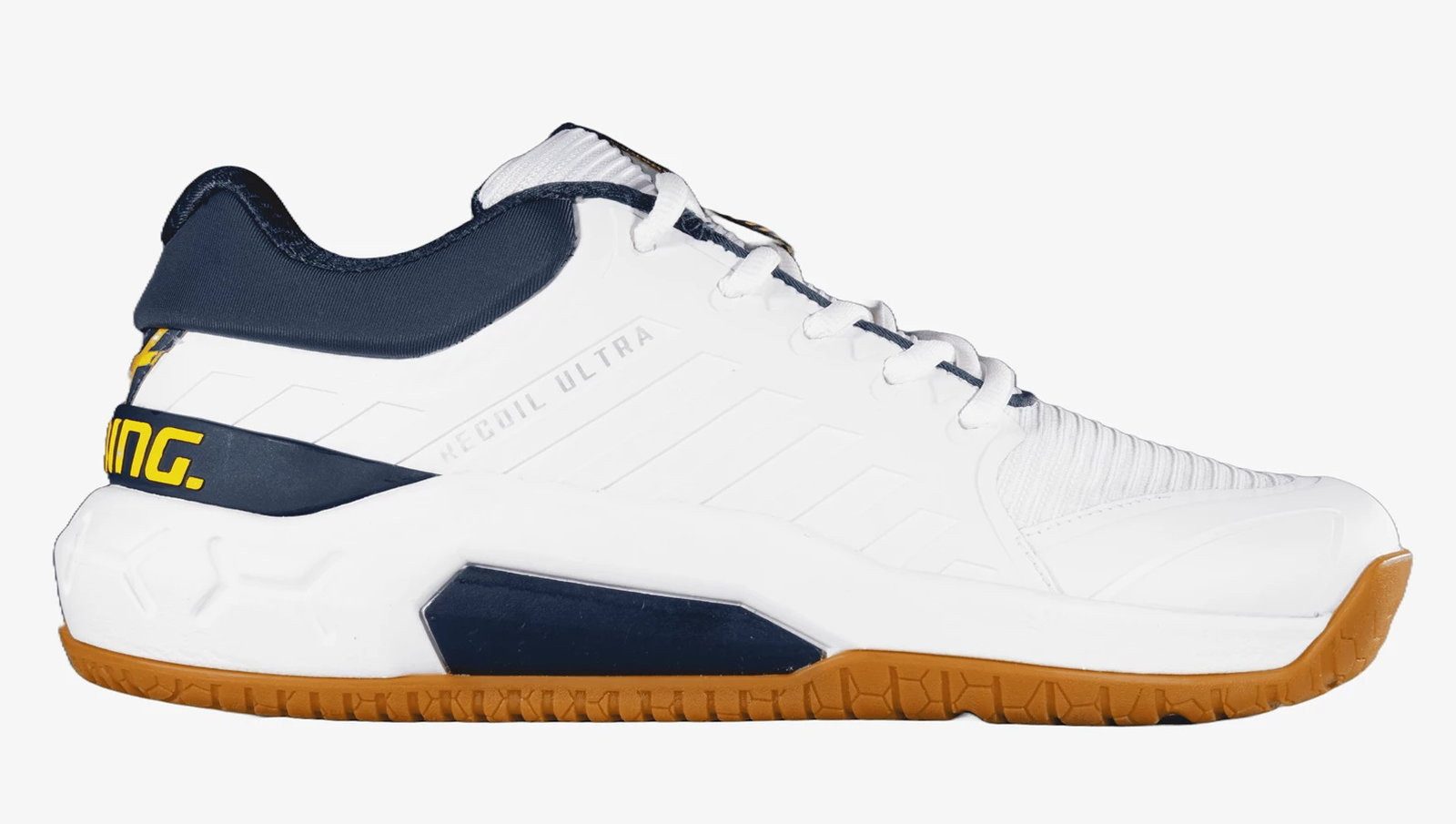 SALMING Hallen-Indoorschuhe Recoil Ultra Stabilität/Dämpfung weiss/navyblau Badmintonschuh