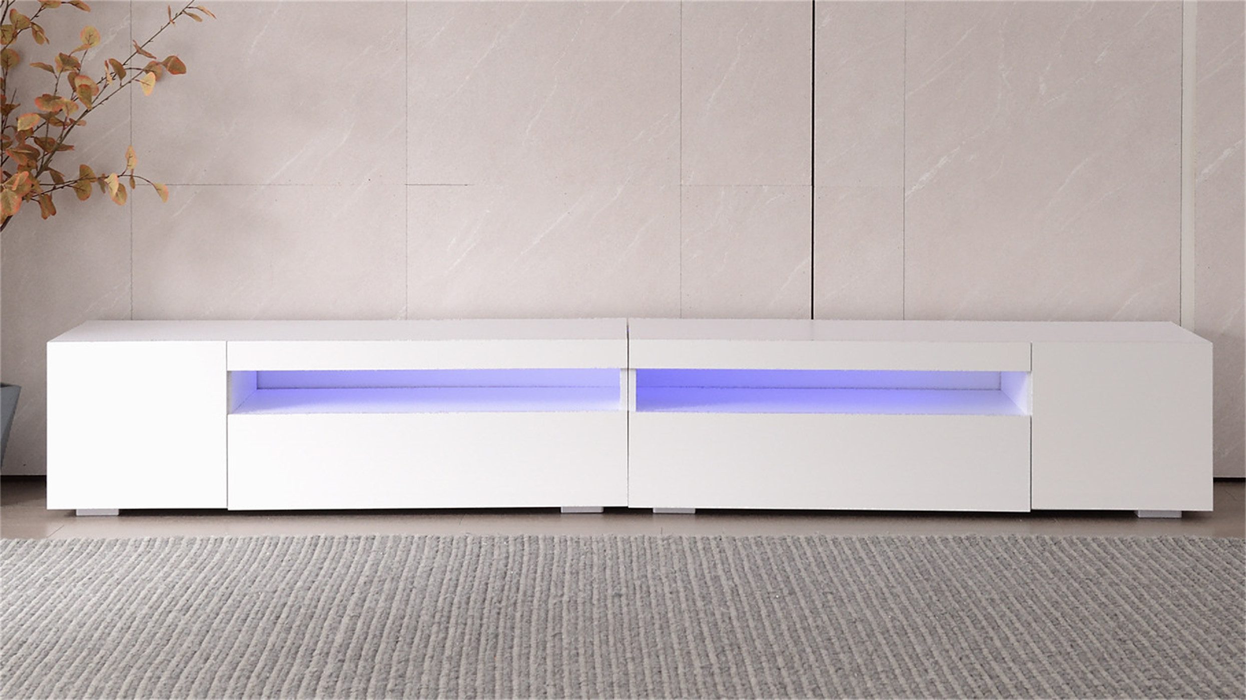 autolock TV-Schrank Moderner TV-Schrank,240cm,helles Panel, variable günstig online kaufen