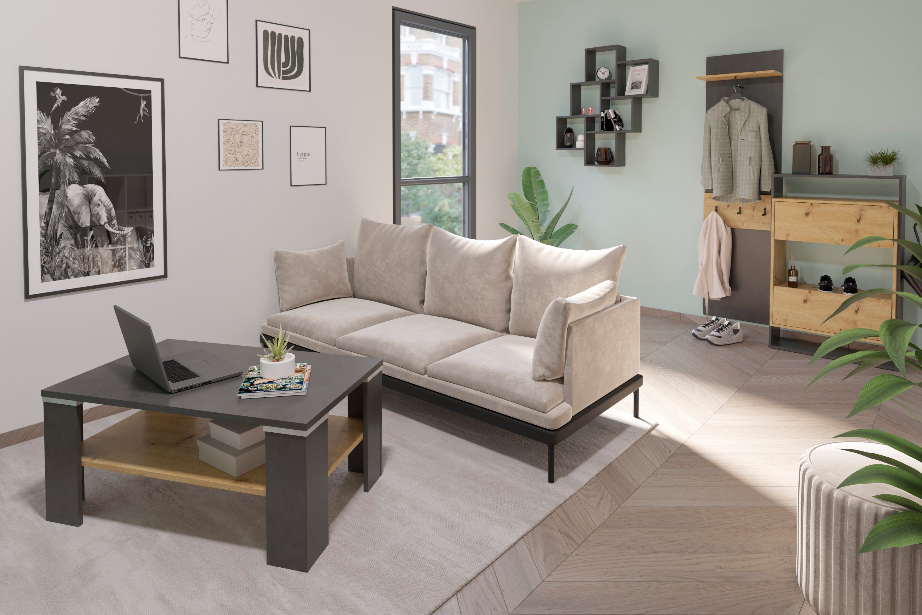 FMD Couchtisch Bastia, Breite 100 cm