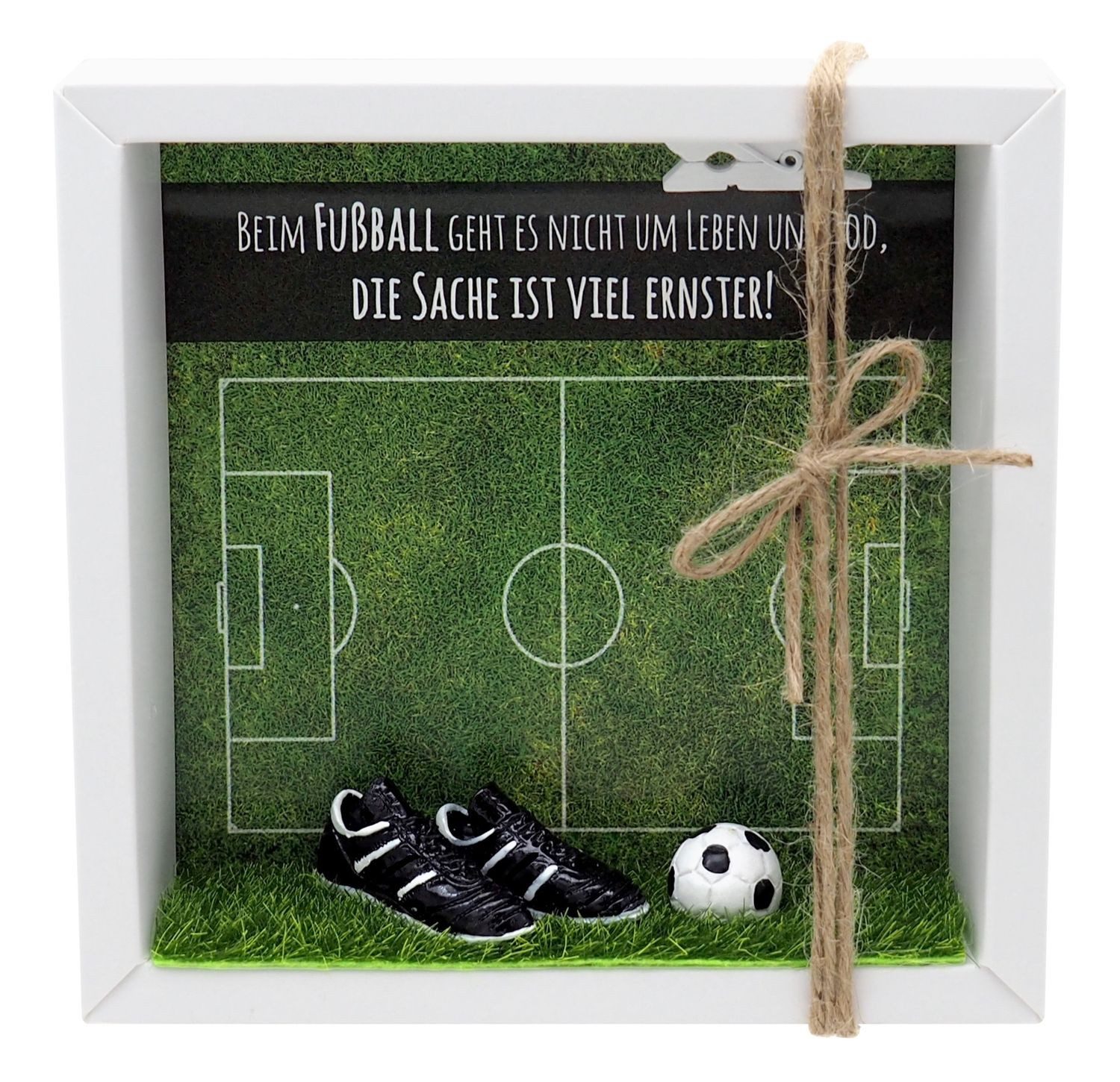 ZauberDeko Geschenkbox Geldgeschenk Geldverpackung Gutschein Fußball Mann Sport Weihnachten