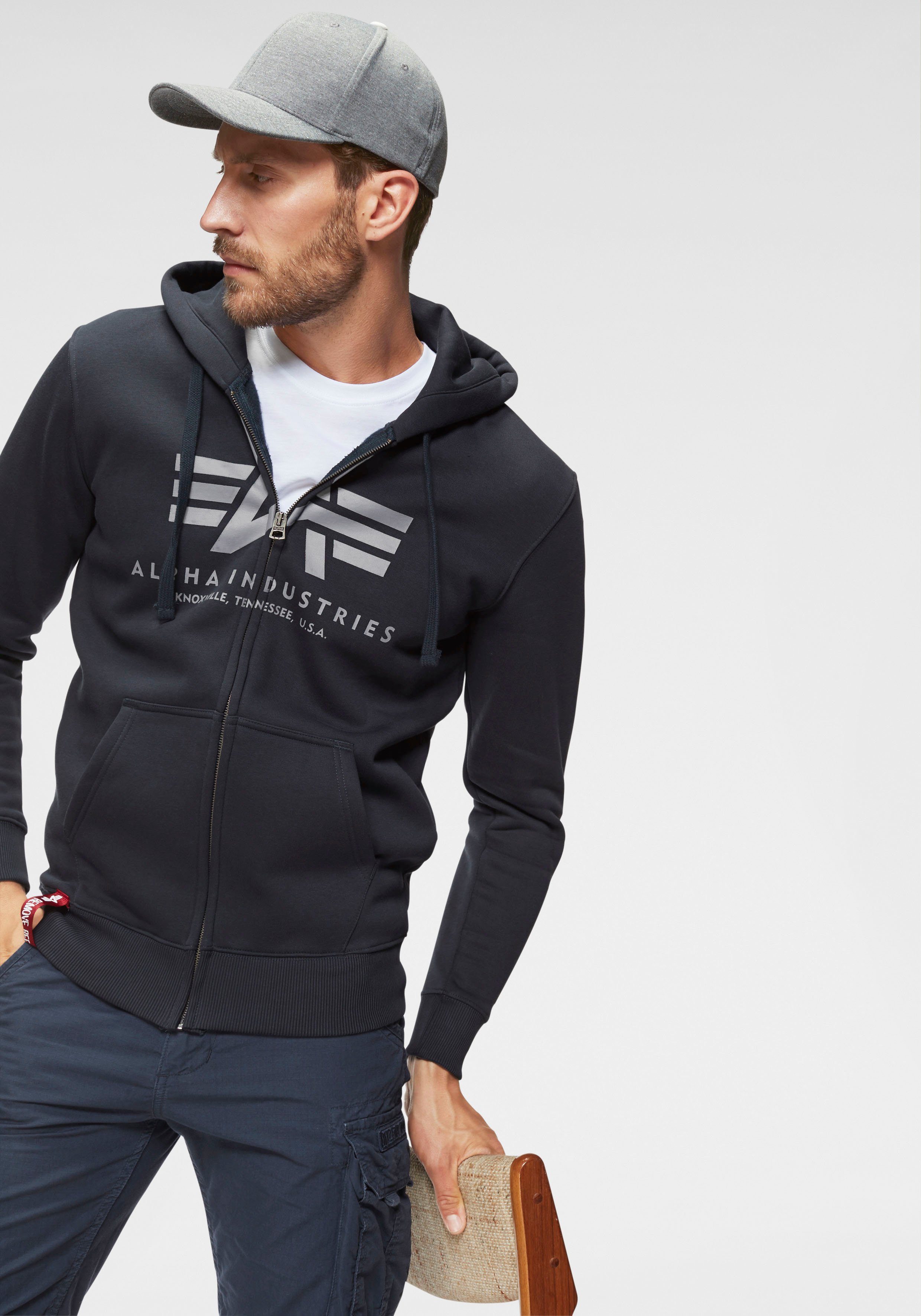 Alpha Industries Kapuzensweatjacke BASIC ZIP HOODY günstig online kaufen