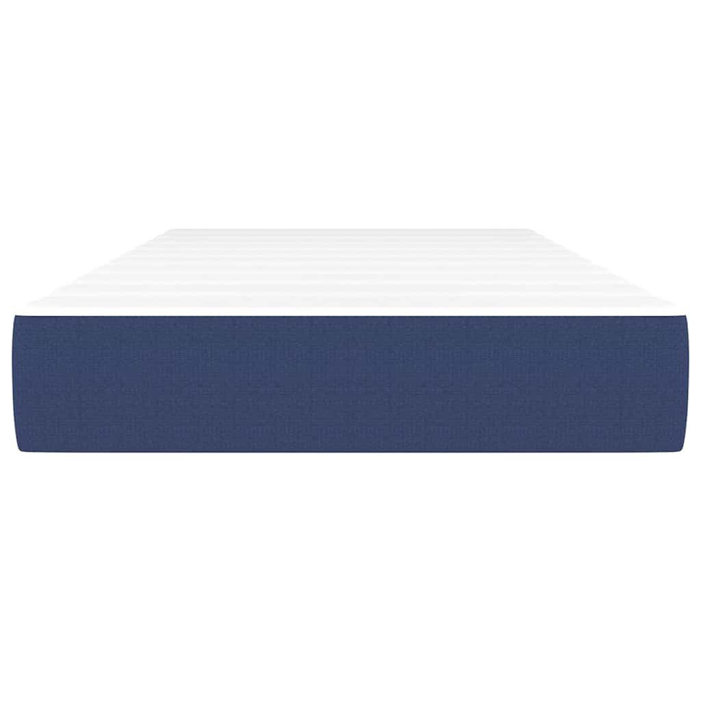 Boxspringmatratze Taschenfederkernmatratze Blau 120x190x20 cm Stoff, günstig online kaufen