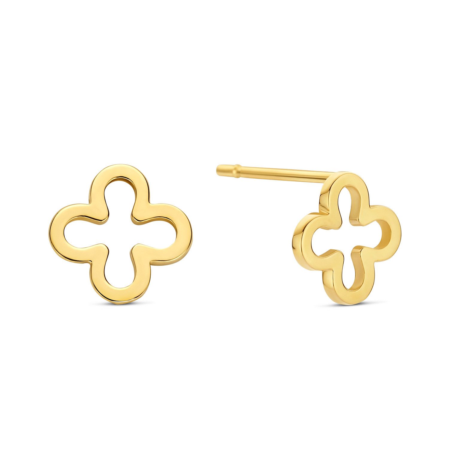 NICEANDnoble Paar Ohrstecker 585er Gelbgold Ohrstecker günstig online kaufen