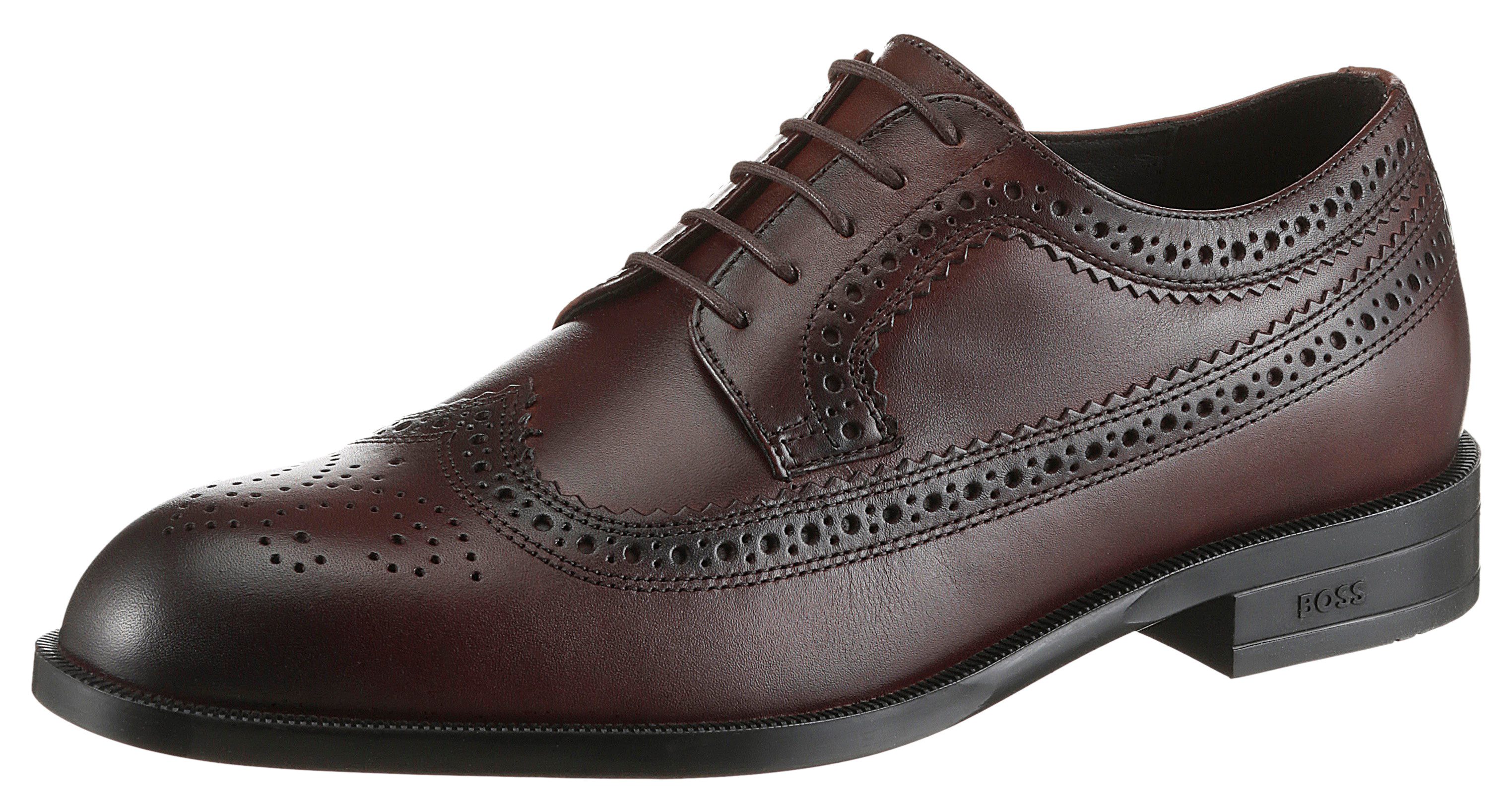 BOSS Tayil_Derb Budapester Businessschuh, Anzugschuh, Festtagsschuh mit Lyralochung