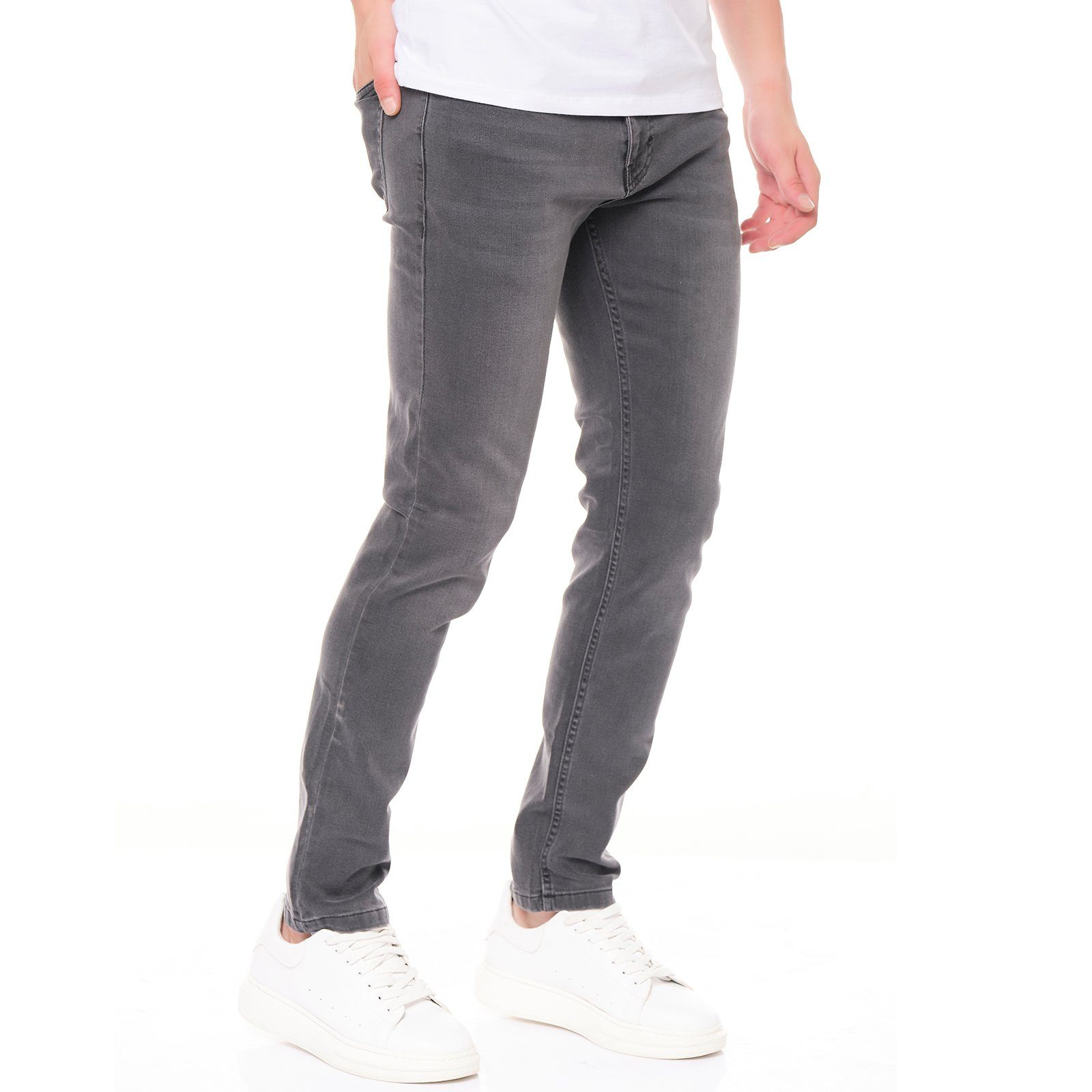 Smith & Solo Slim-fit-Jeans Herren, Jeanshose Männer, Straight Hose 5-Pocke günstig online kaufen
