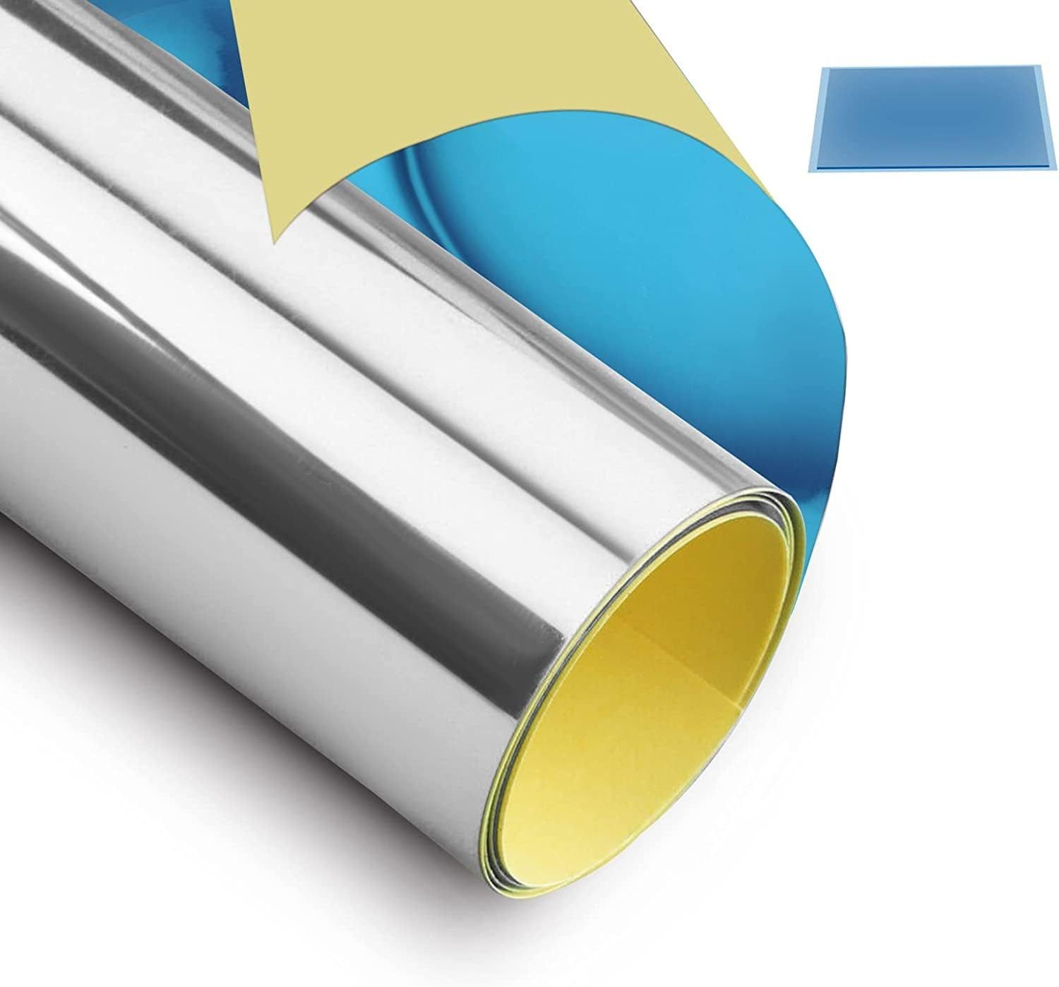 Youyijia Zierleisten-Aufkleber Spiegelfolie Selbstklebend Wand Möbel PET Material Wasserdichter