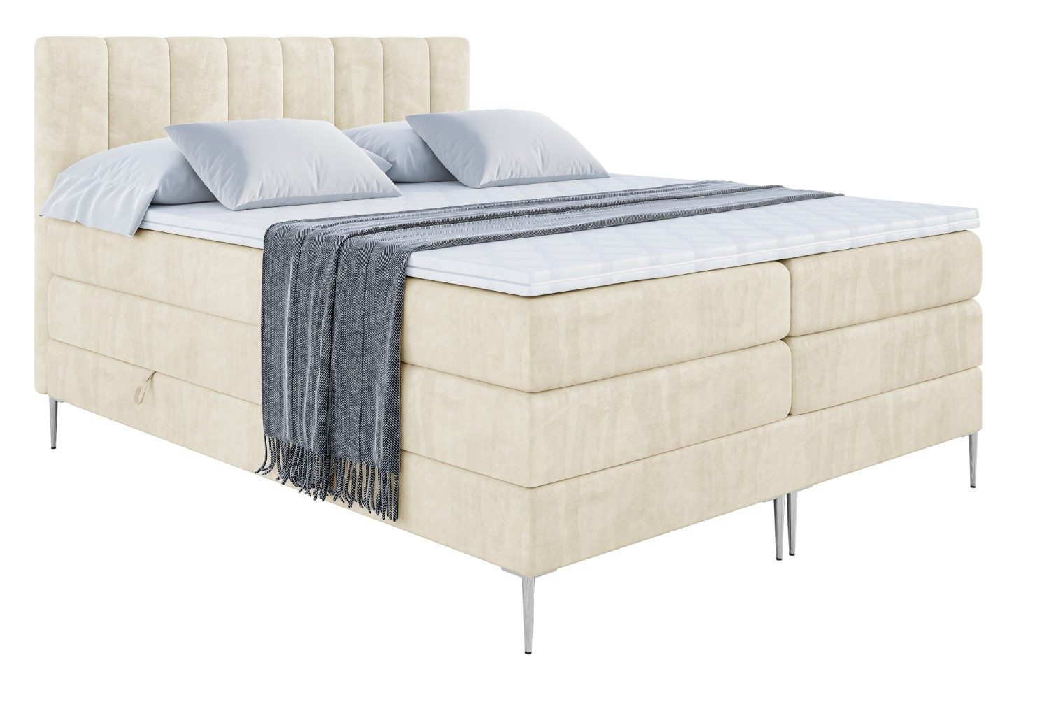 ALTDECOR Boxspringbett OTTA-F KING (Multipocket-Matratze H4, günstig online kaufen