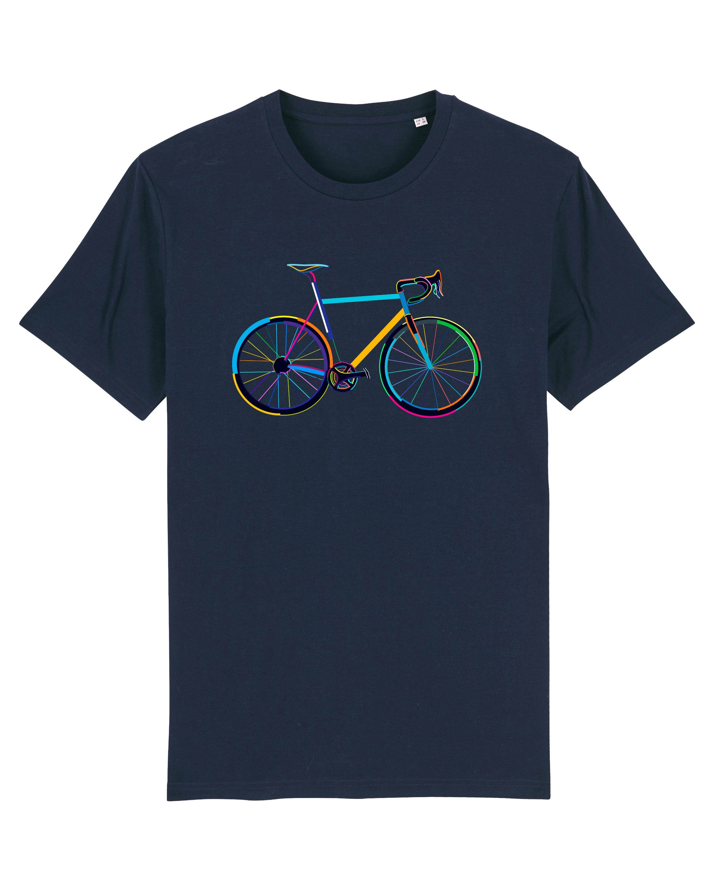 by night Fahrrad dunkelblau (1-tlg) wat? Print-Shirt Apparel