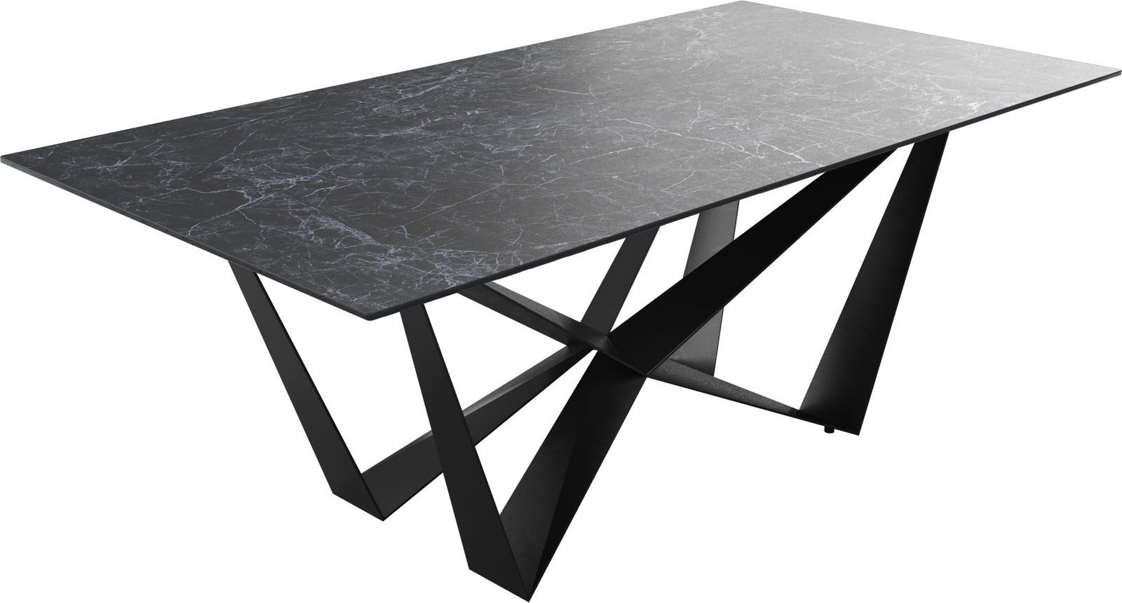 DELIFE Esstisch Edge, Keramik Laminam® Nero günstig online kaufen