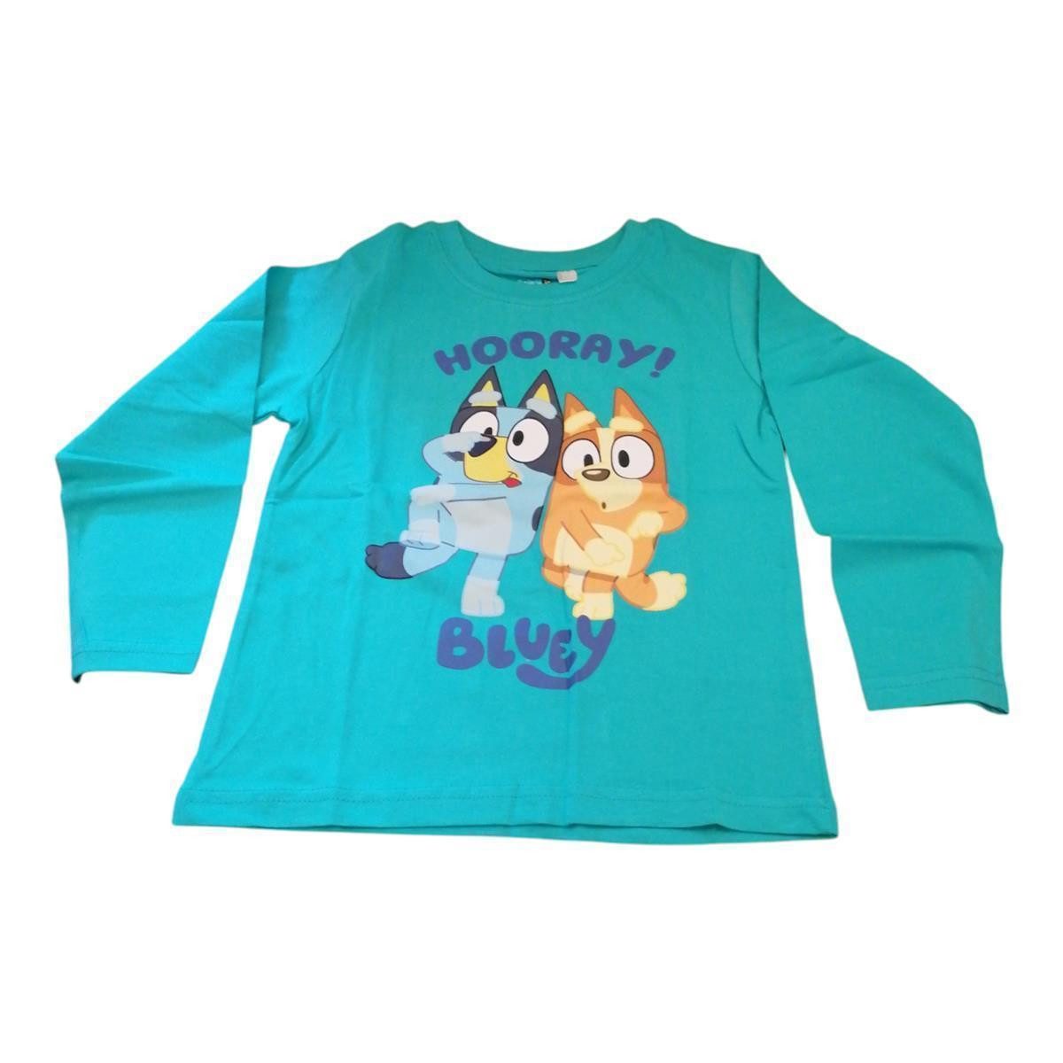 Bluey T-Shirt Bluey & Bingo Langarm-T-Shirt für Jungen, Größen 92–116