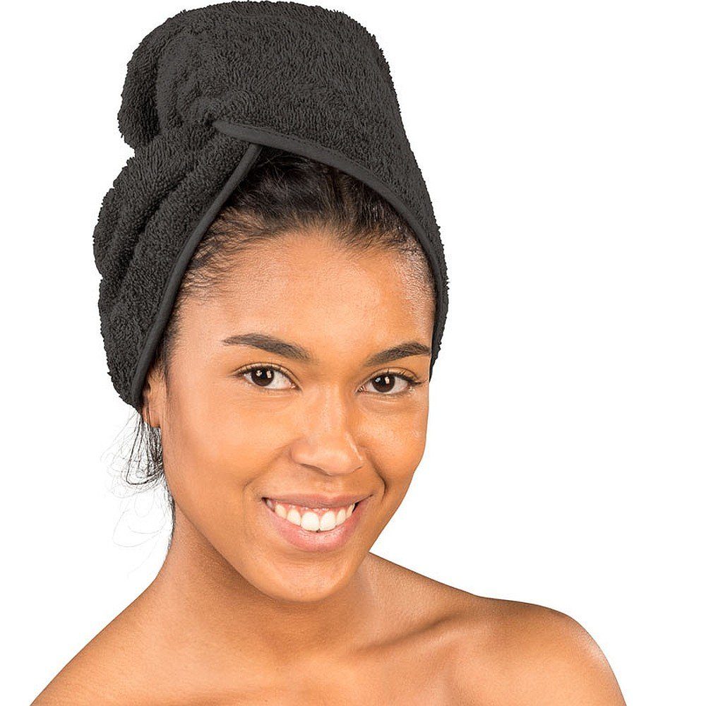 Lanudo Turban-Handtuch Lanudo® Haar Unisex Anthrazit Farben Handtuch versch. Turban