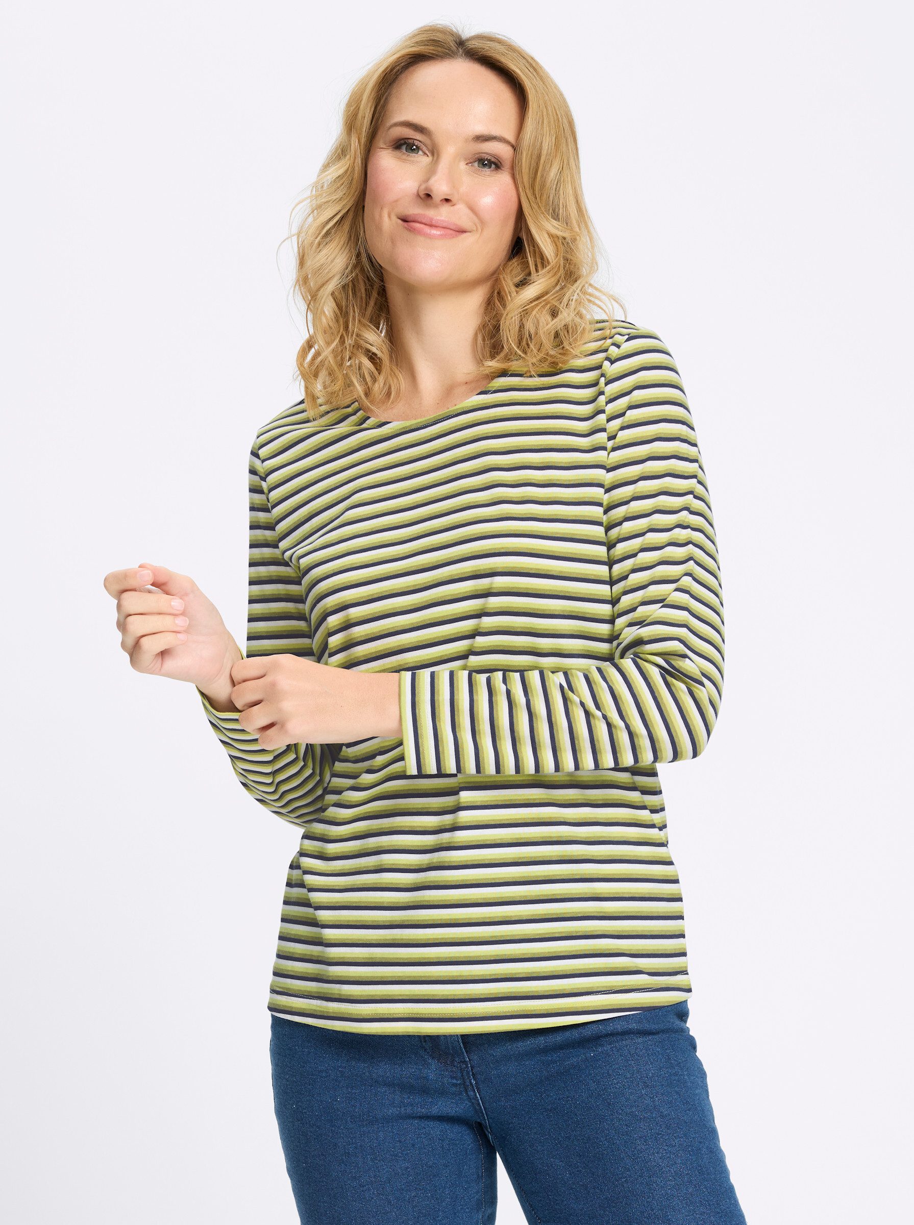 Sieh an! T-Shirt Langarm-Shirt Langarm