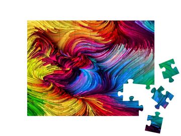 puzzleYOU Puzzle Digitale Kunst: abstrakte Farben, 48 Puzzleteile, puzzleYOU-Kollektionen Kunst & Fantasy