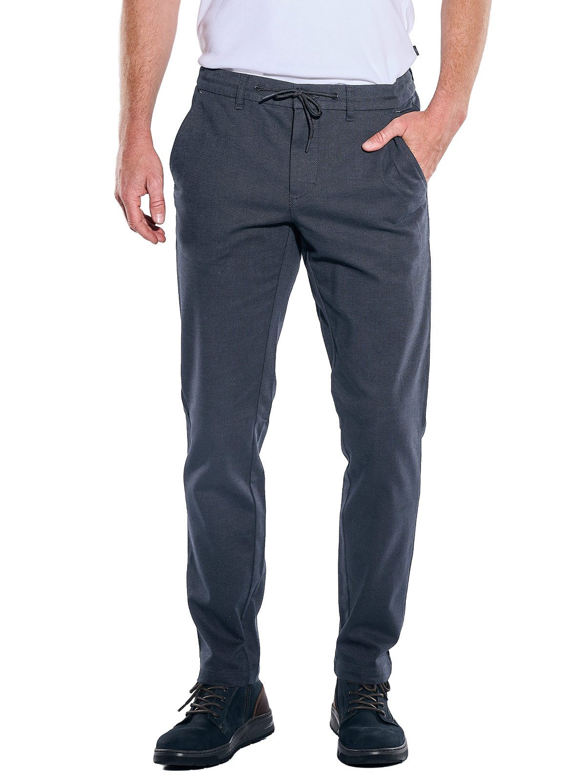 Engbers Chinohose Herren Chino straight, Saphirblau