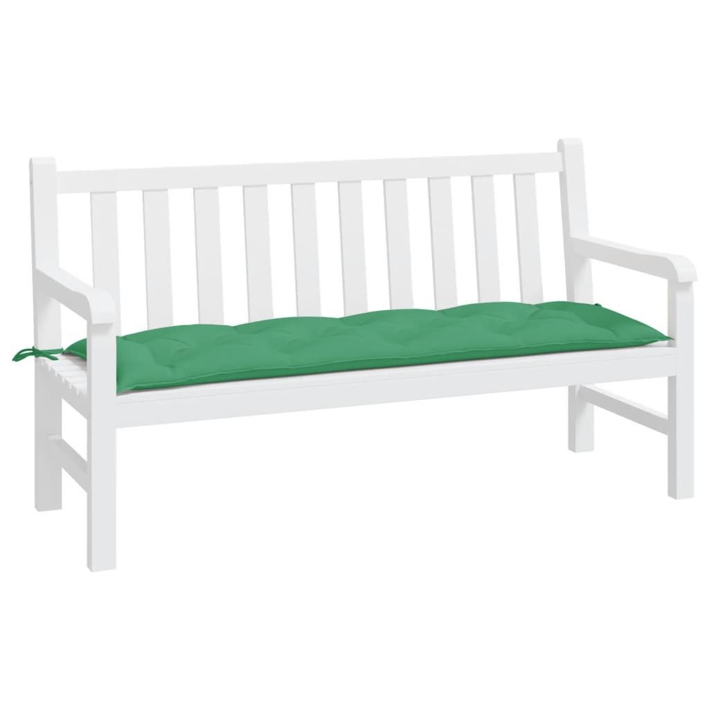 vidaXL Sitzauflage Gartenbank-Auflage Grün 150x50x7 cm günstig online kaufen