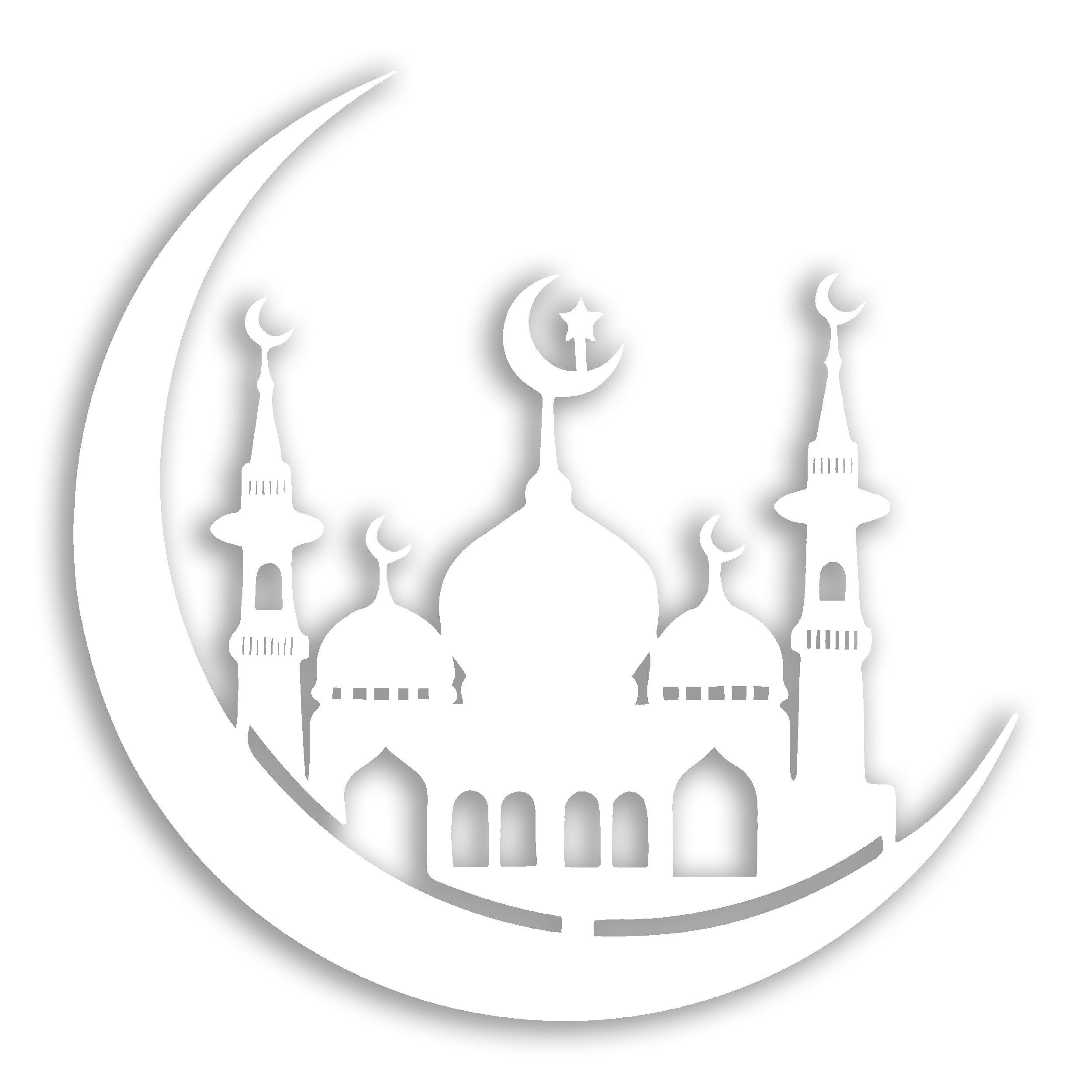 Wanddekoobjekt Mondschloss Metall Wanddekoration, Mond Dekoration, Fantasy Stil
