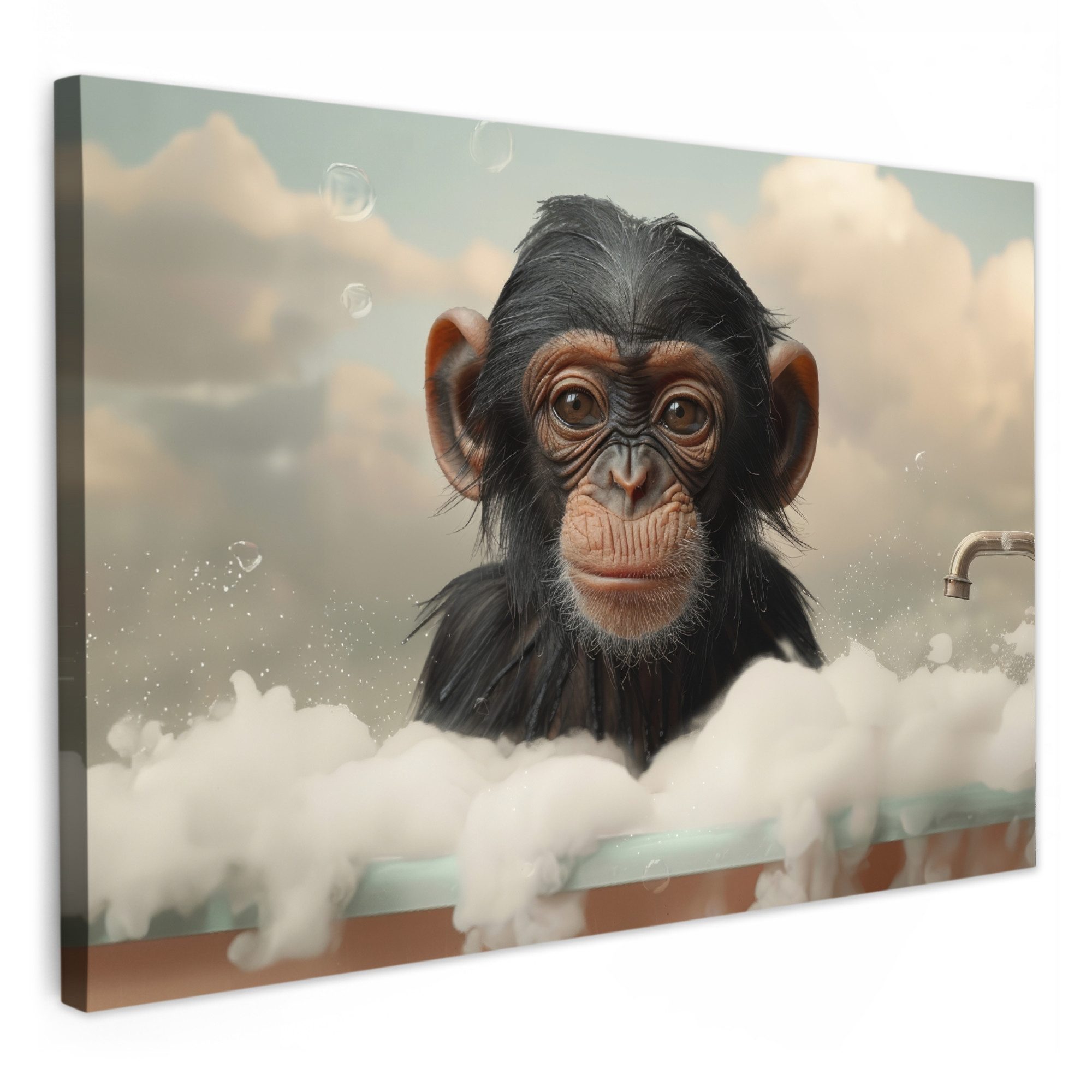 OneMillionCanvasses® Leinwandbild Affe - Tiere - günstig online kaufen