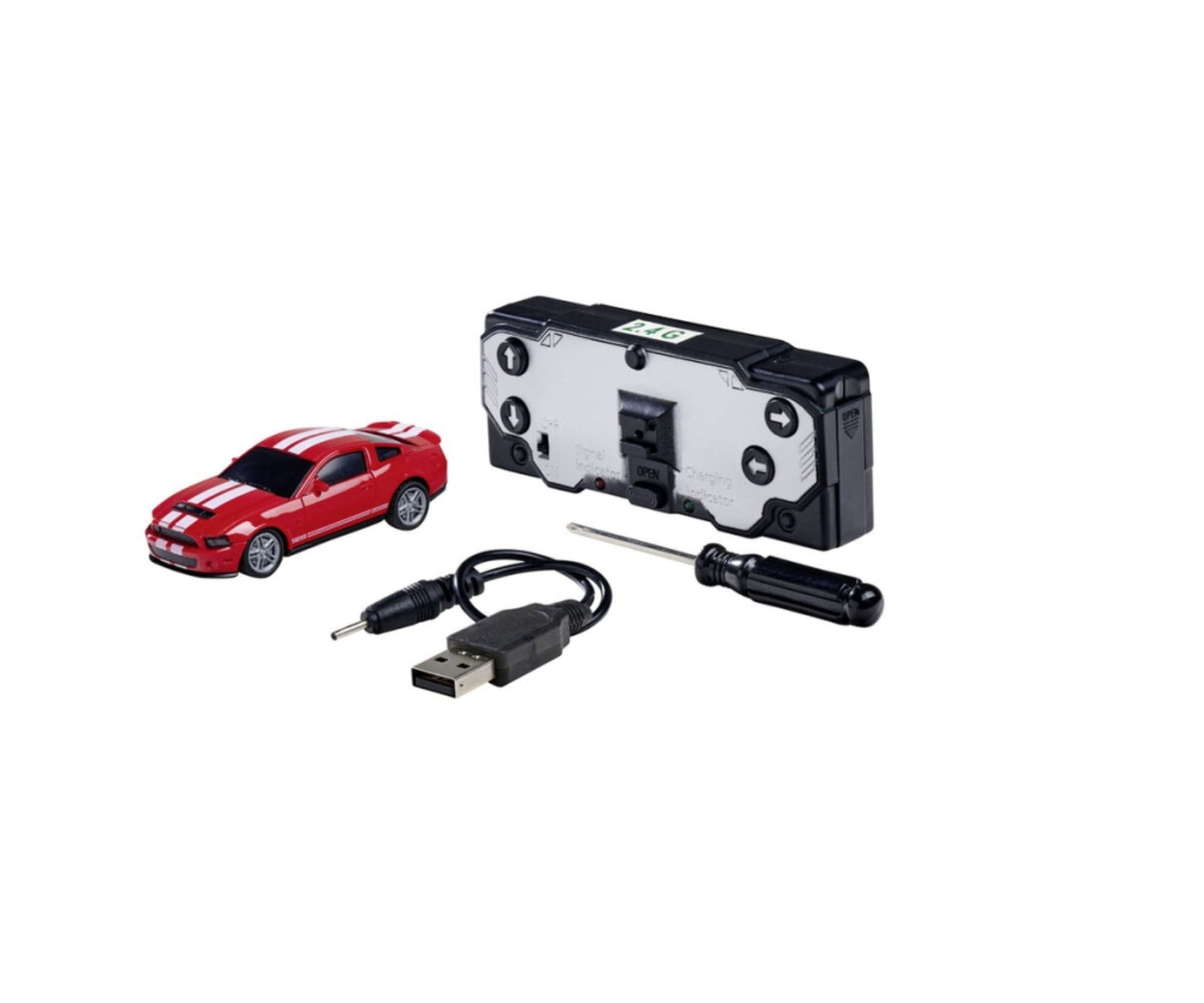 CARSON RC-Buggy Carson 1:64 Nano Racer Fo.Must.Shelby GT500 rot