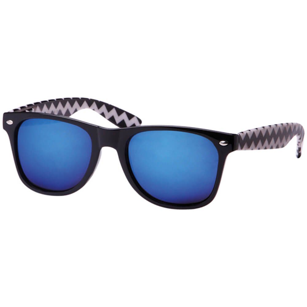 Damen Nerdbrille Goodman Sonnenbrille Design Herren und Form: Retro UV angenehmes Tragegefühl. Vintage Schutz Black