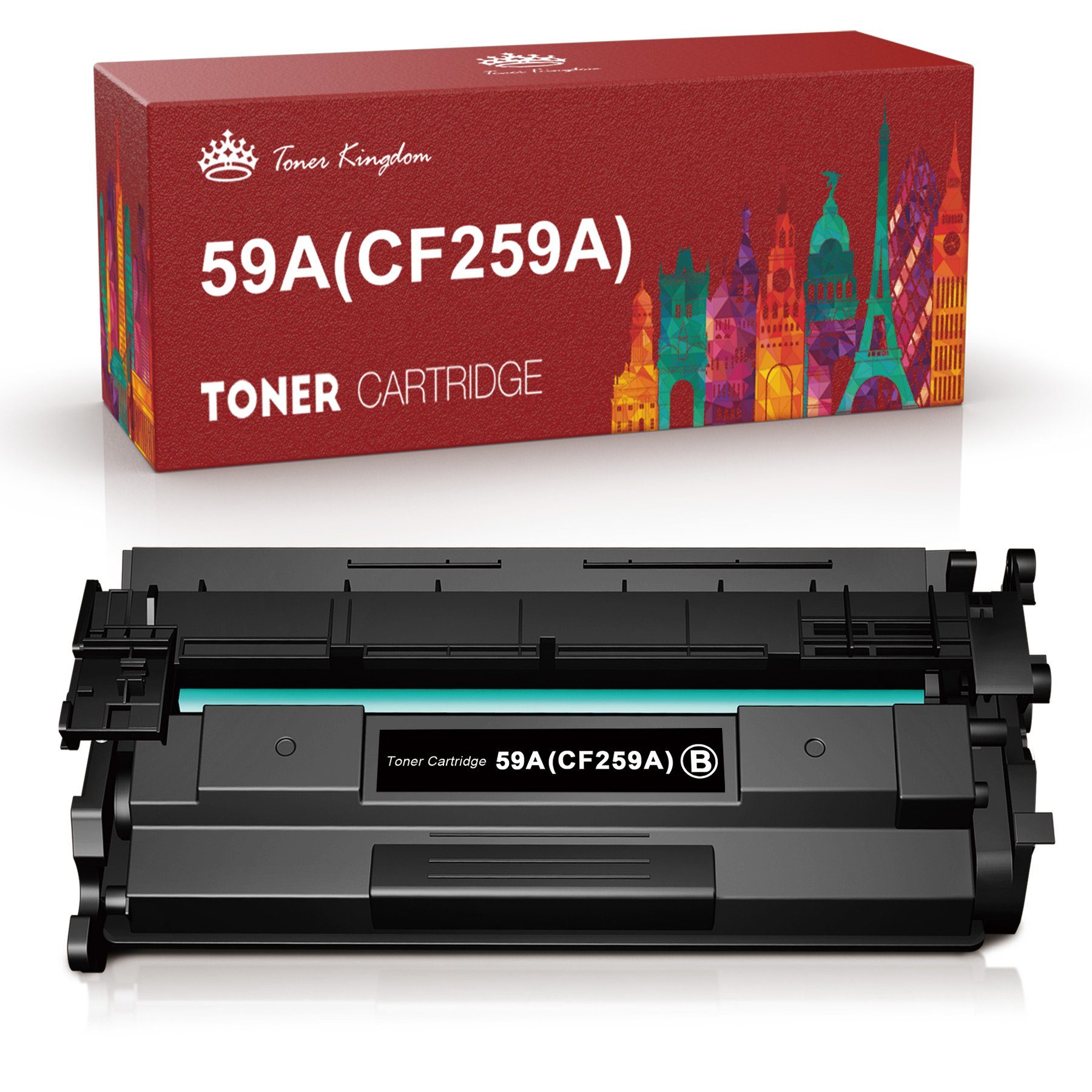 Toner Kingdom Tonerpatrone für HP 59A CF259A 59X CF259X 1-St Laserjet Pro, (1-St)