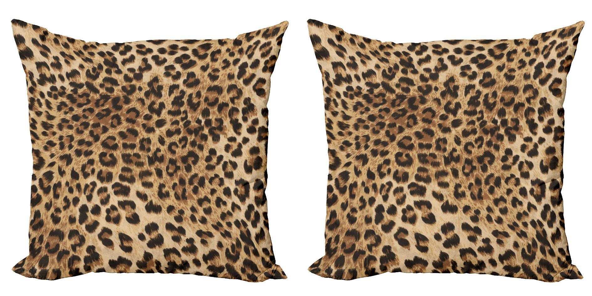 Abakuhaus Подушкиbezüge Modern Accent Doppelseitiger Digitaldruck, (2 Stück), Leopard-Druck Wildtierhaut