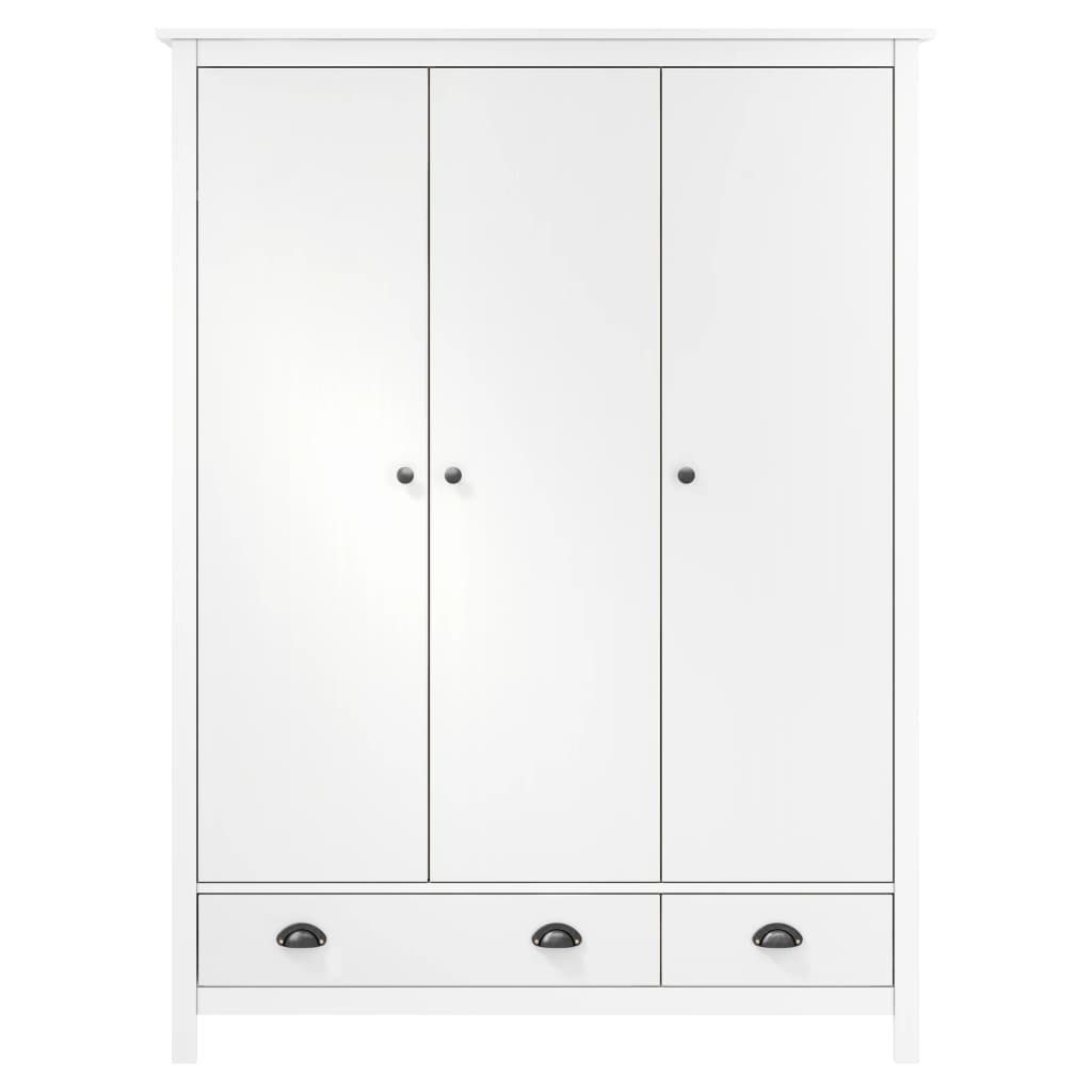 Kleiderschrank Mit 3 Türen Hill Range Weiß 127x50x170 Cm Kiefer günstig online kaufen