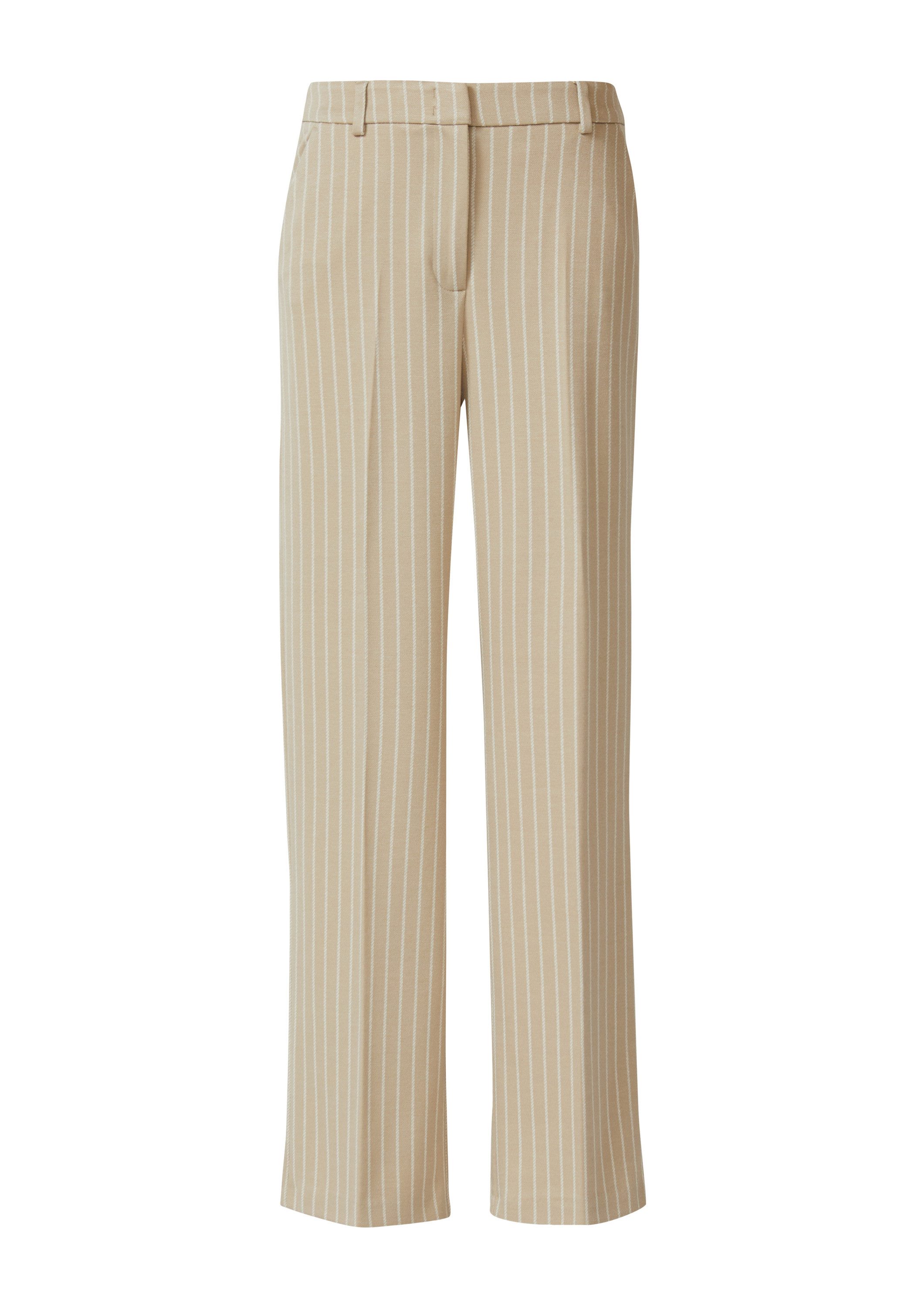 comma 7/8-Hose Hose Marlenehose aus Jersey mit Nadelstreifen günstig online kaufen