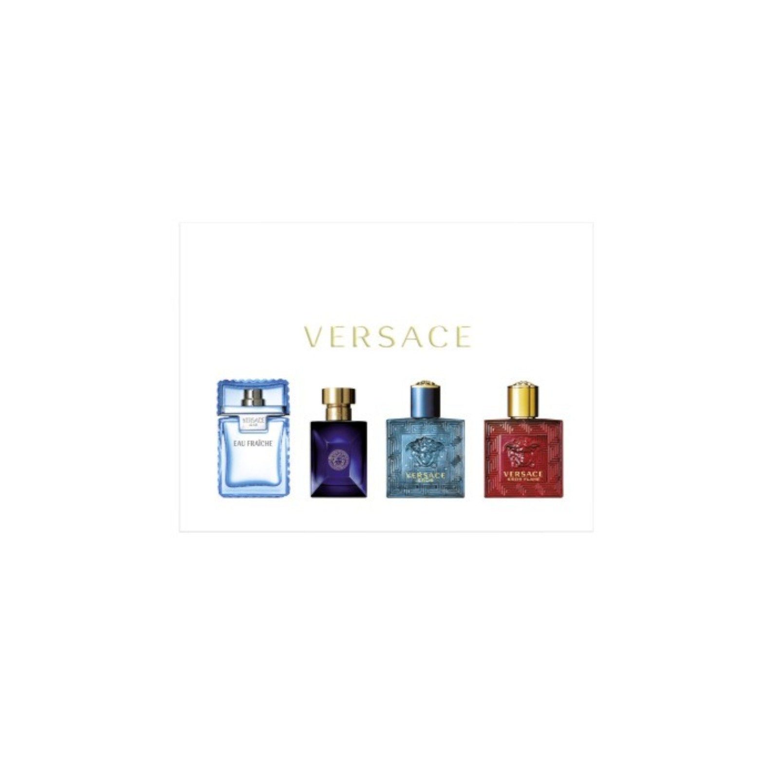 Versace Duft-Set VERSACE Homme Miniaturen, Duftset 4 x 5 ml, 4-tlg.