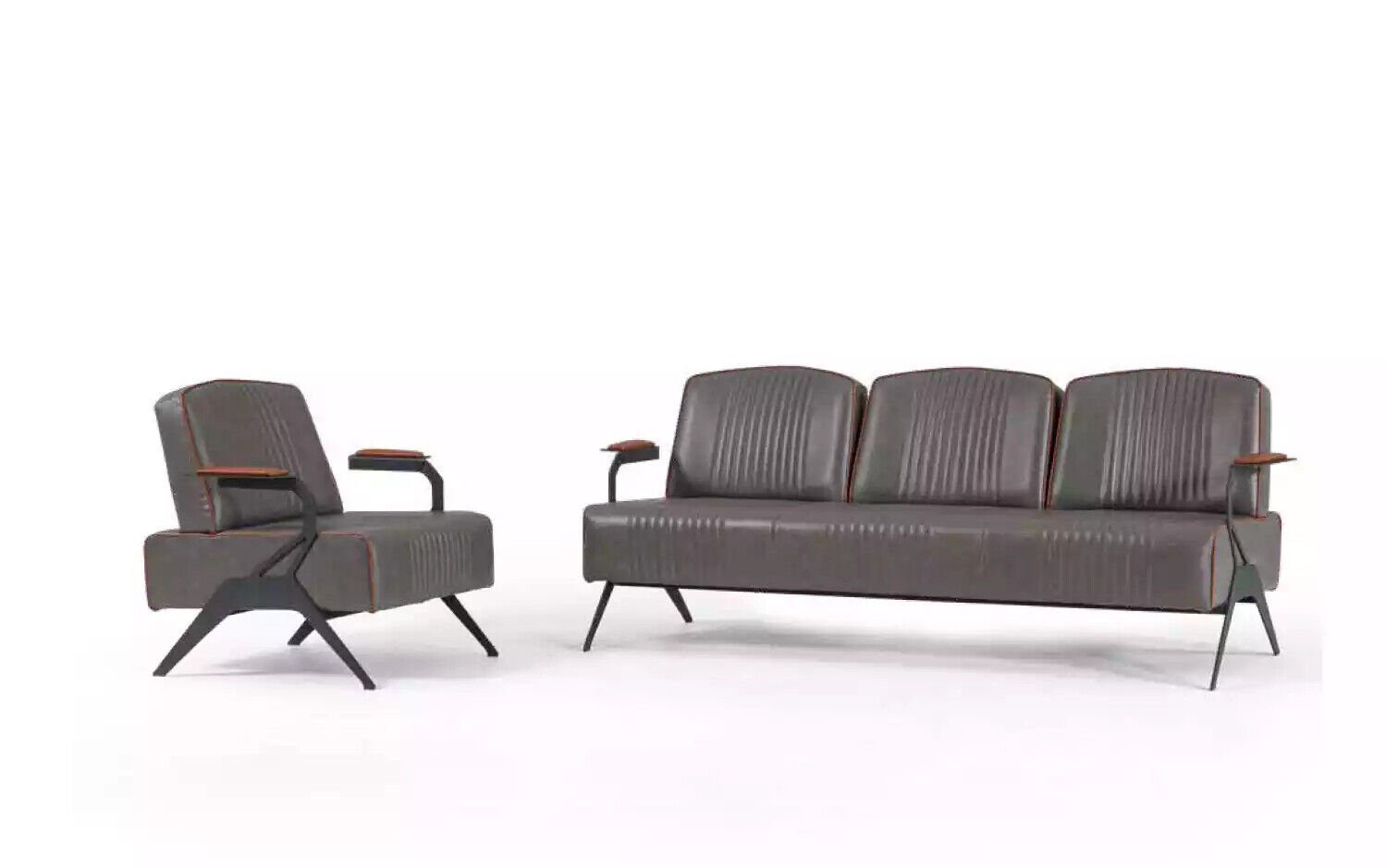 Arbeitszimmer, JVmoebel Sofagarnitur in Set Made 2 Möbel Sofa Sofa Europe Luxus Dreisitzer
