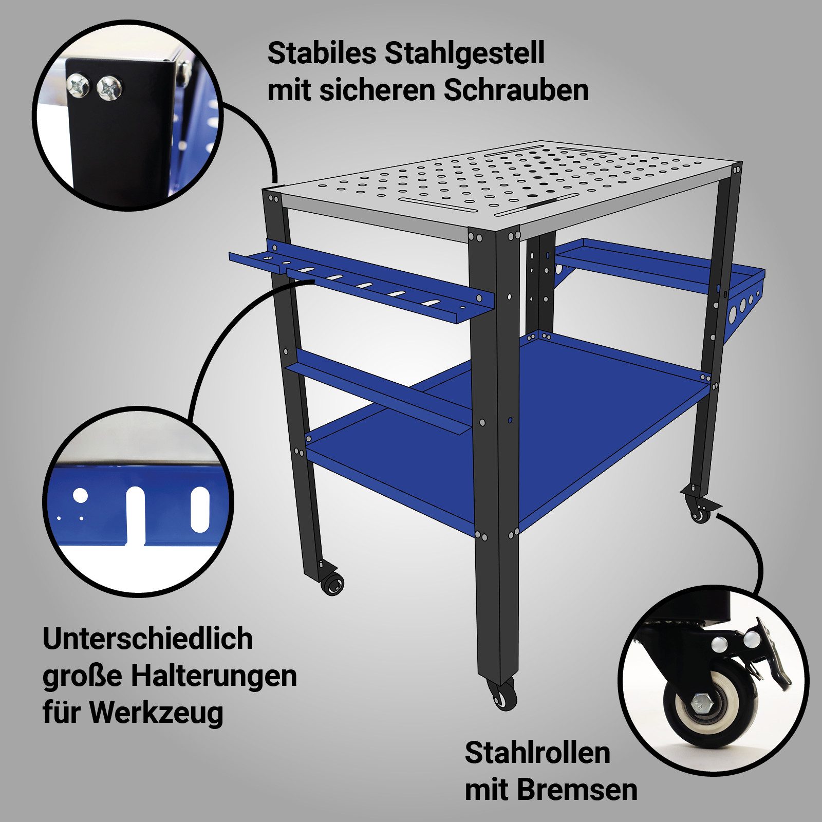 Bituxx Schweißtisch mobil (MS-19718)