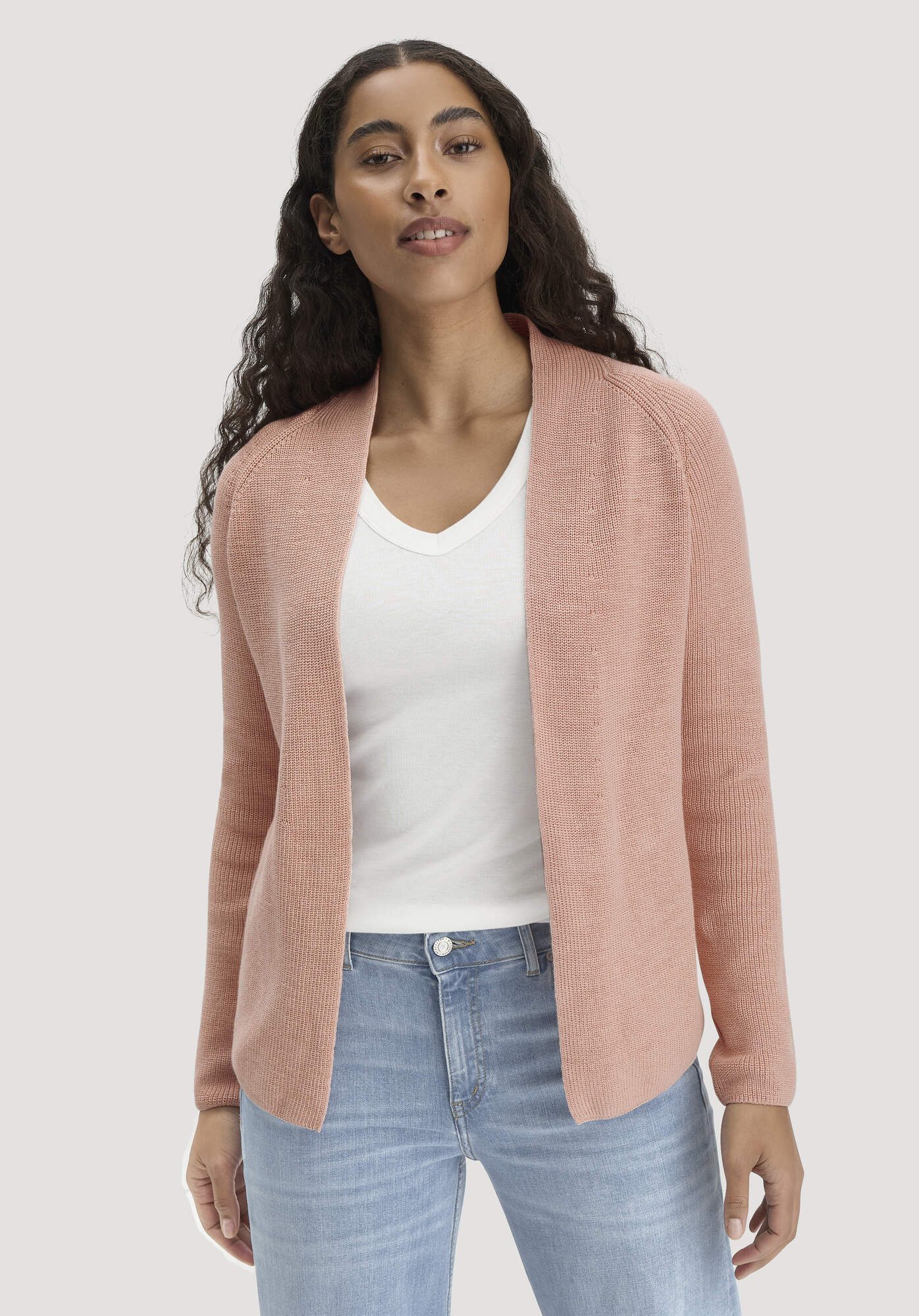 Hessnatur Strickjacke aus reiner Bio-Baumwolle (1-tlg)