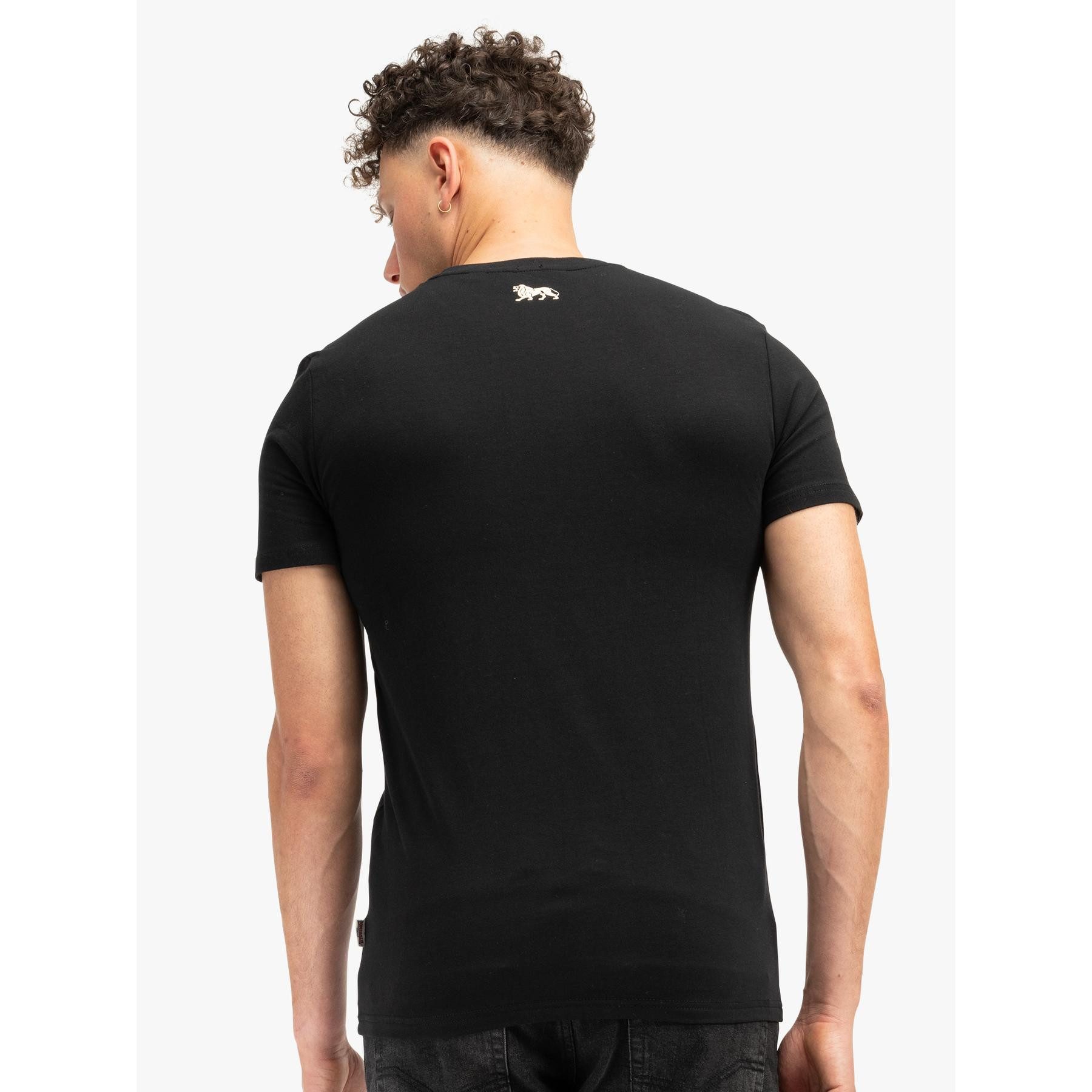Lonsdale T-Shirt Lonsdale Stretch T-Shirt Bethersden Original Lonsdale Flockdruck