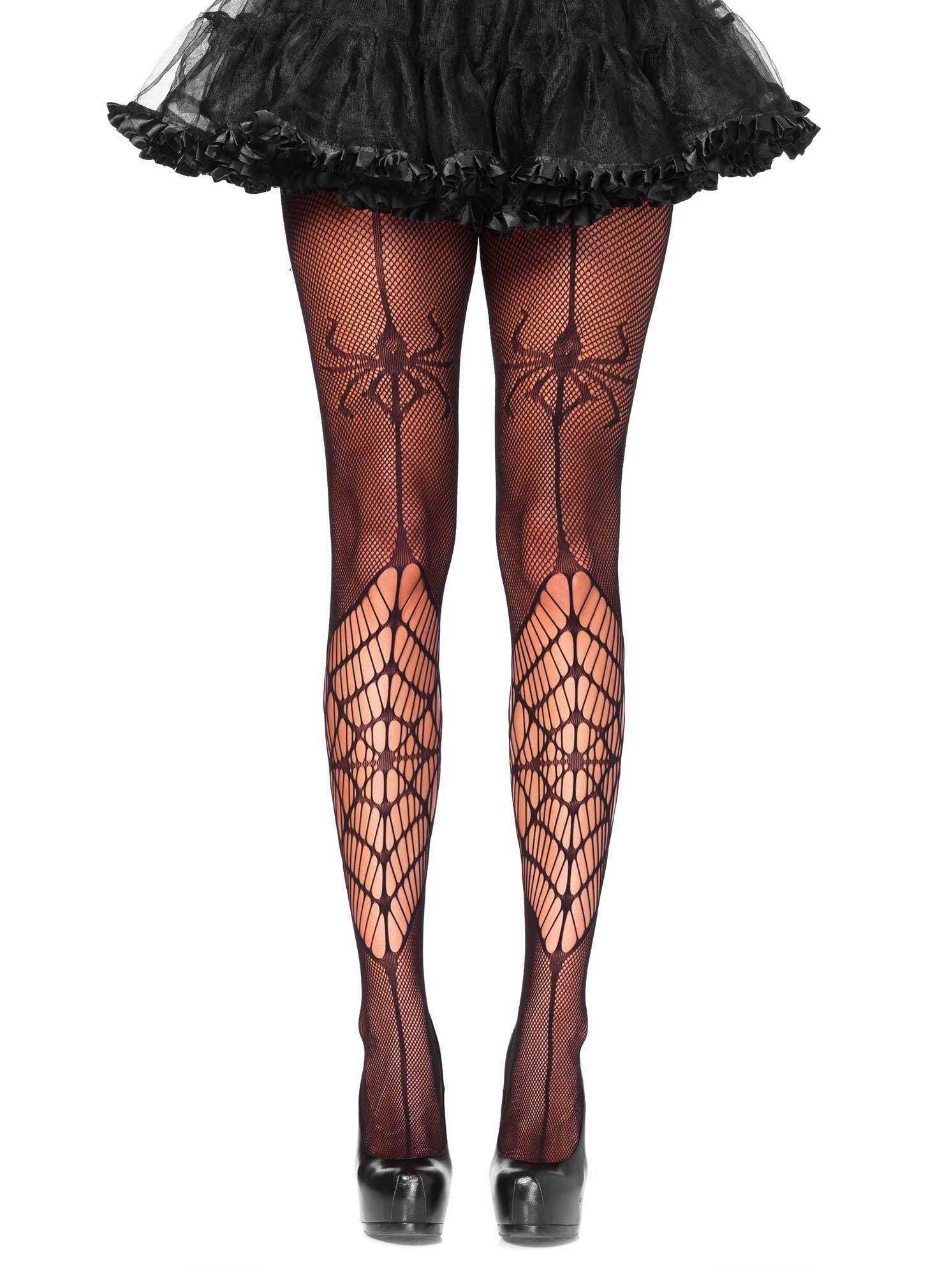 Leg Avenue Kostüm »Netzstrumpfhose mit Spinnennetz«, Strumpfhose im  Spider-Look für Gothic-Ladies online kaufen | OTTO