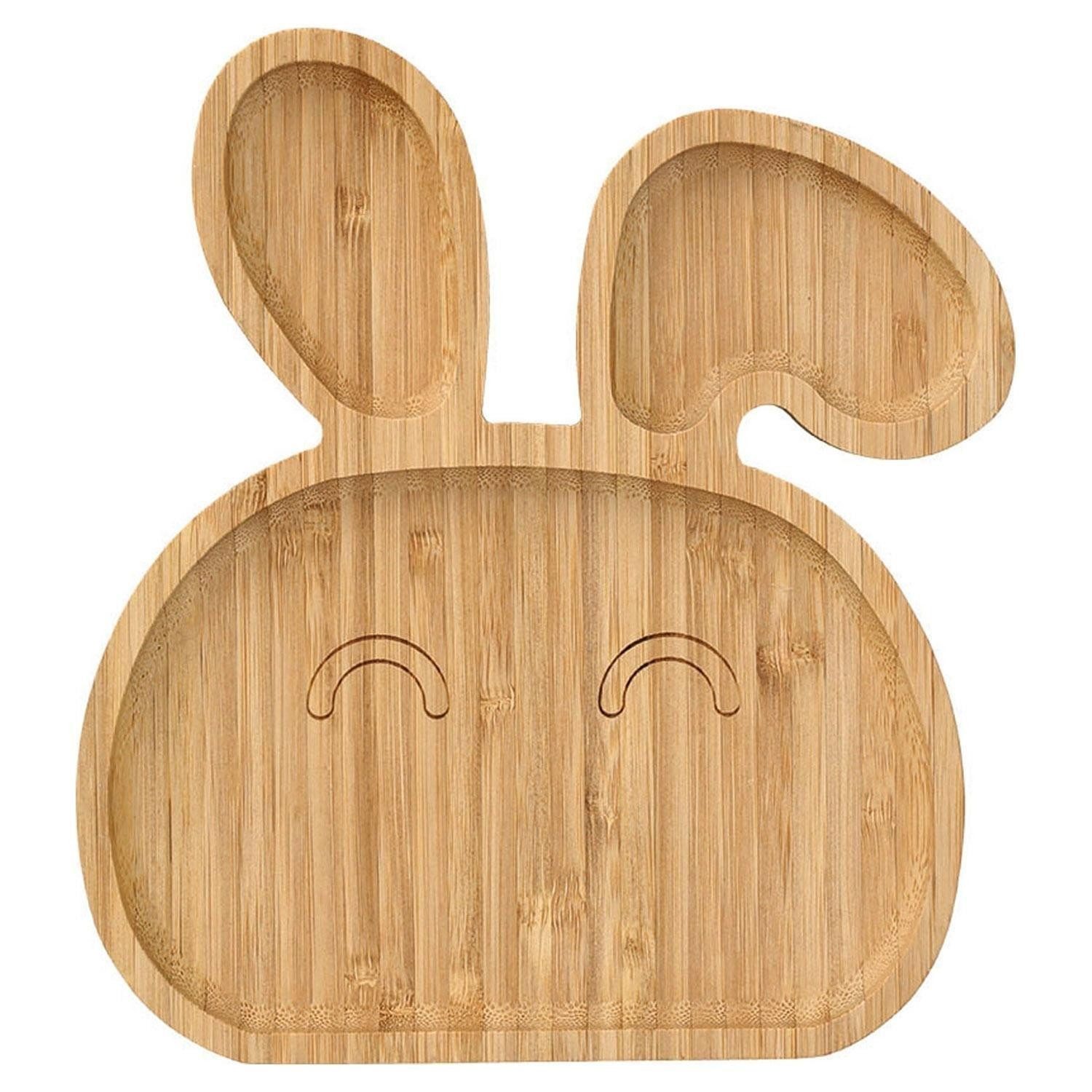 Zeller Present Teller LILLI, Snackteller, Bambus, B 21,5, T 23,5 cm, (1 St), 3 getrennte Ablagen