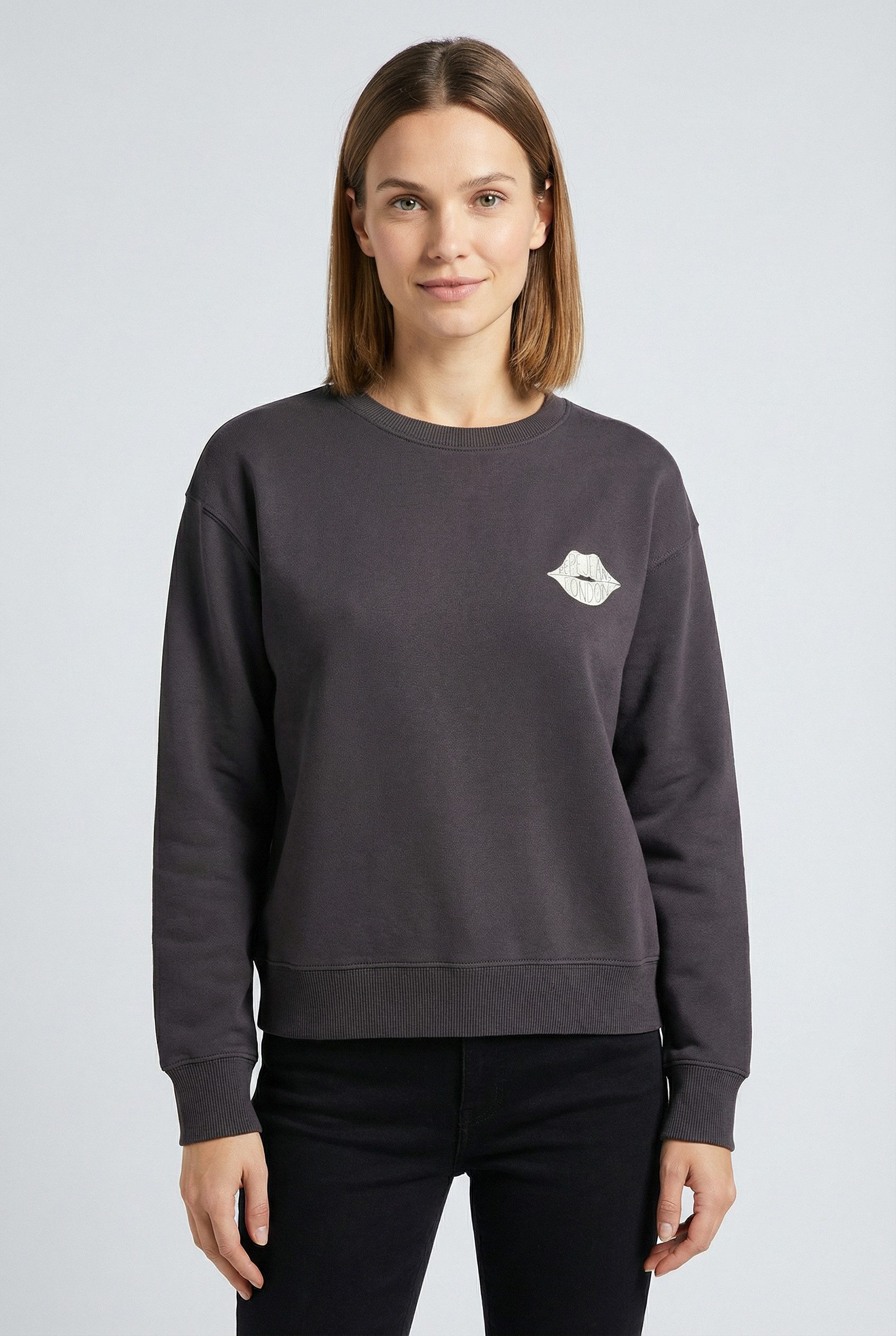 Pepe Jeans Sweatshirt LETHA mit geripptem Rundhals günstig online kaufen