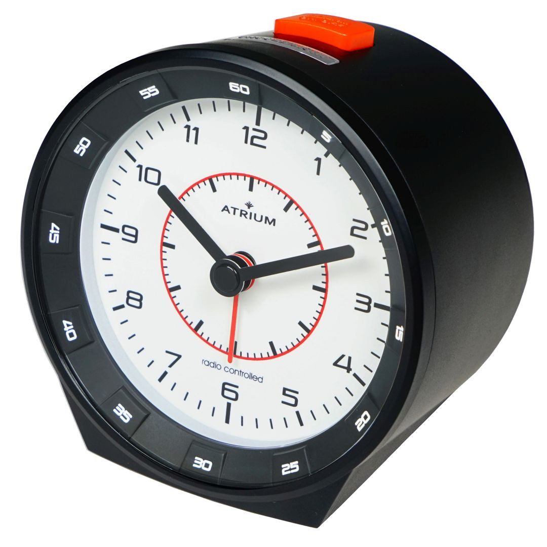 Atrium Funkwecker A960 Analog ohne Ticken Licht autom. Nachtlicht Snooze