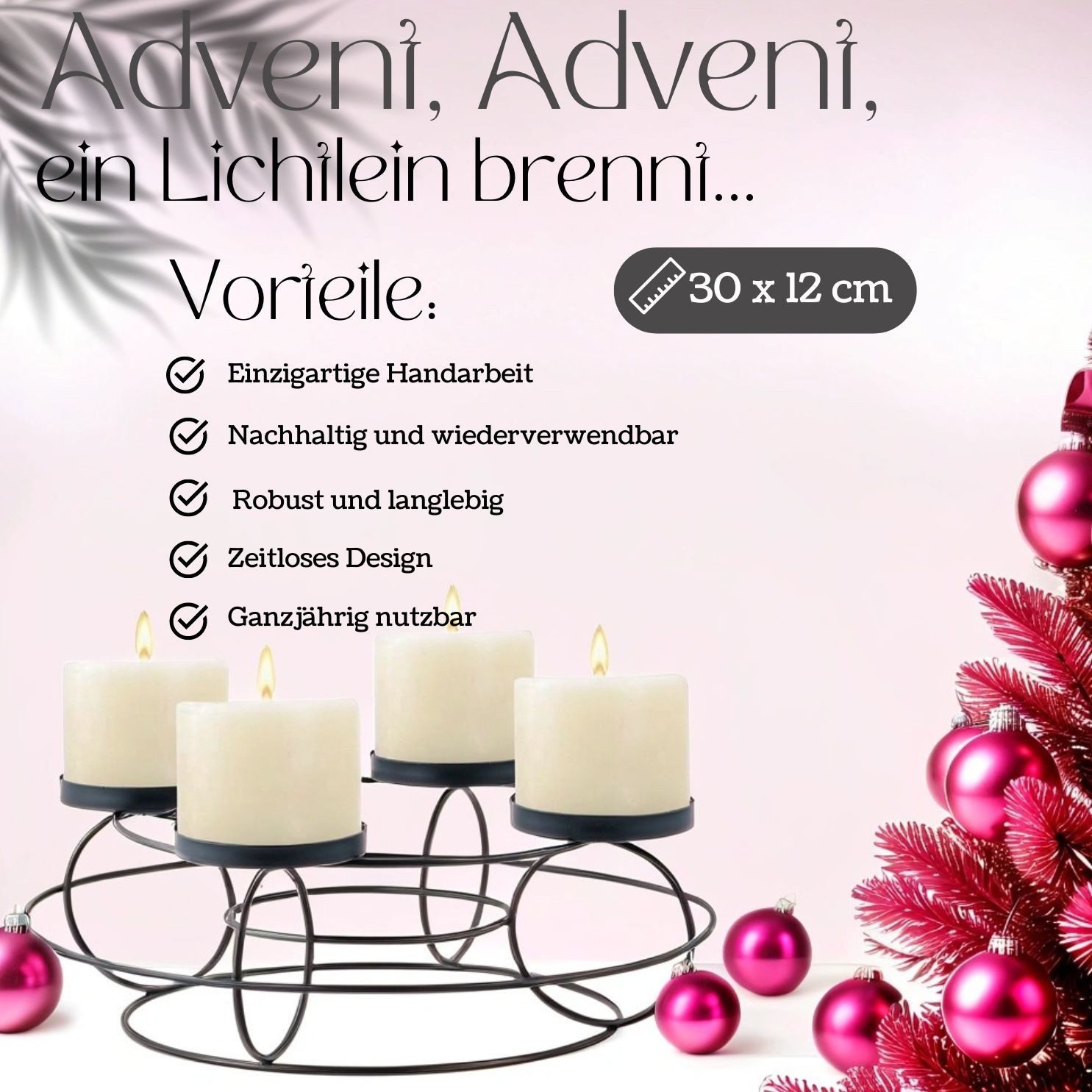 Marrakesch Orient & Mediterran Interior Adventskranz Moderne Deko Adventskr günstig online kaufen