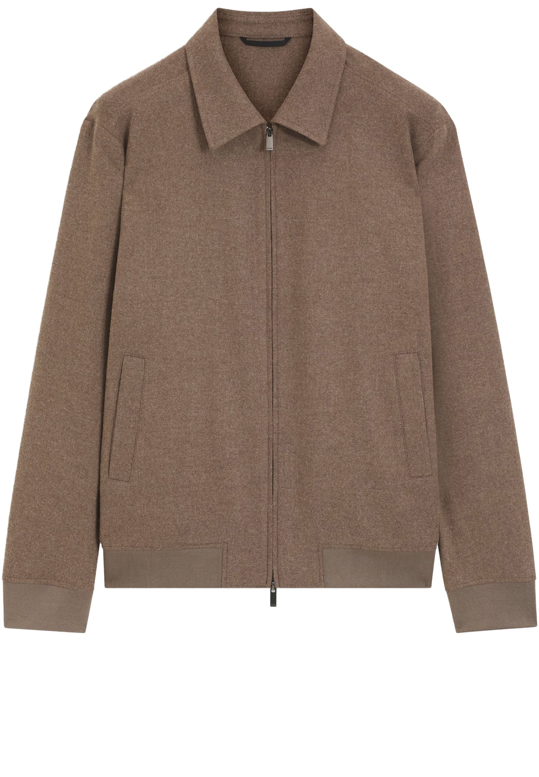 BOSS Blouson Hanry aus Schurwoll-Flanell (1-St)