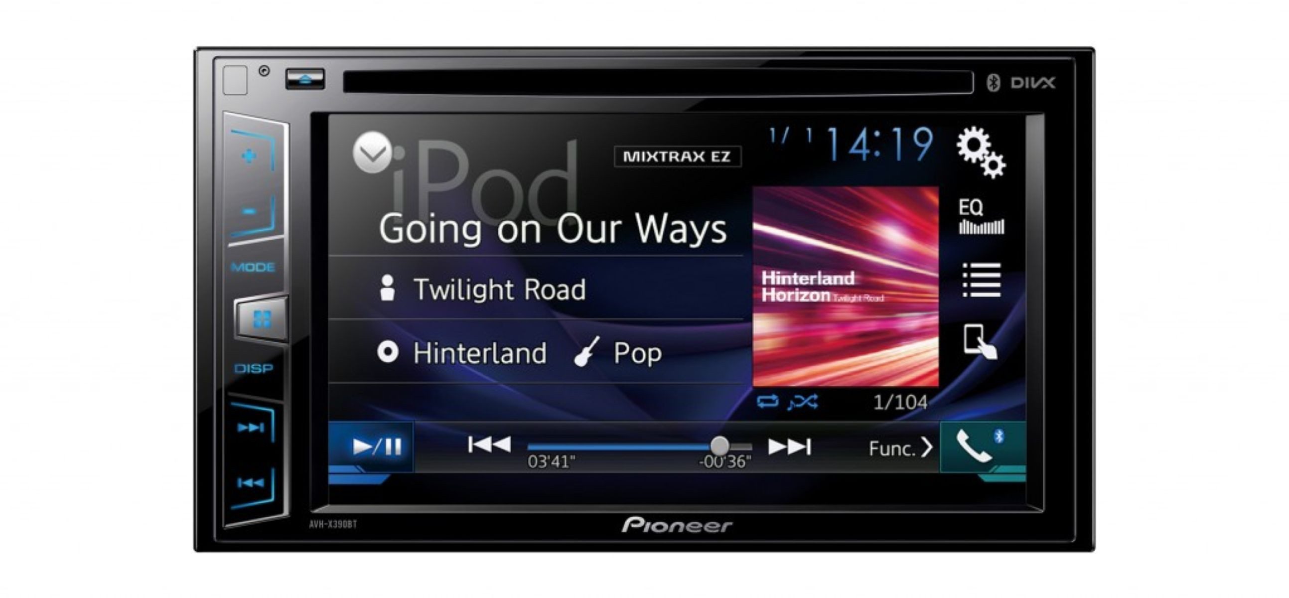 Pioneer AVH-X390BT Smartphone kompatibles Multimediaradio Bluetooth Radio Autoradio