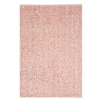 Teppich Teppich Wohnzimmer in Pastell Rose Flauschig Microfaser -Weich, Vimoda, Rechteckig, Weich, modern