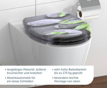 Schütte WC-Sitz Stone, Duroplast, mit Absenkautomatik und Schnellverschluss