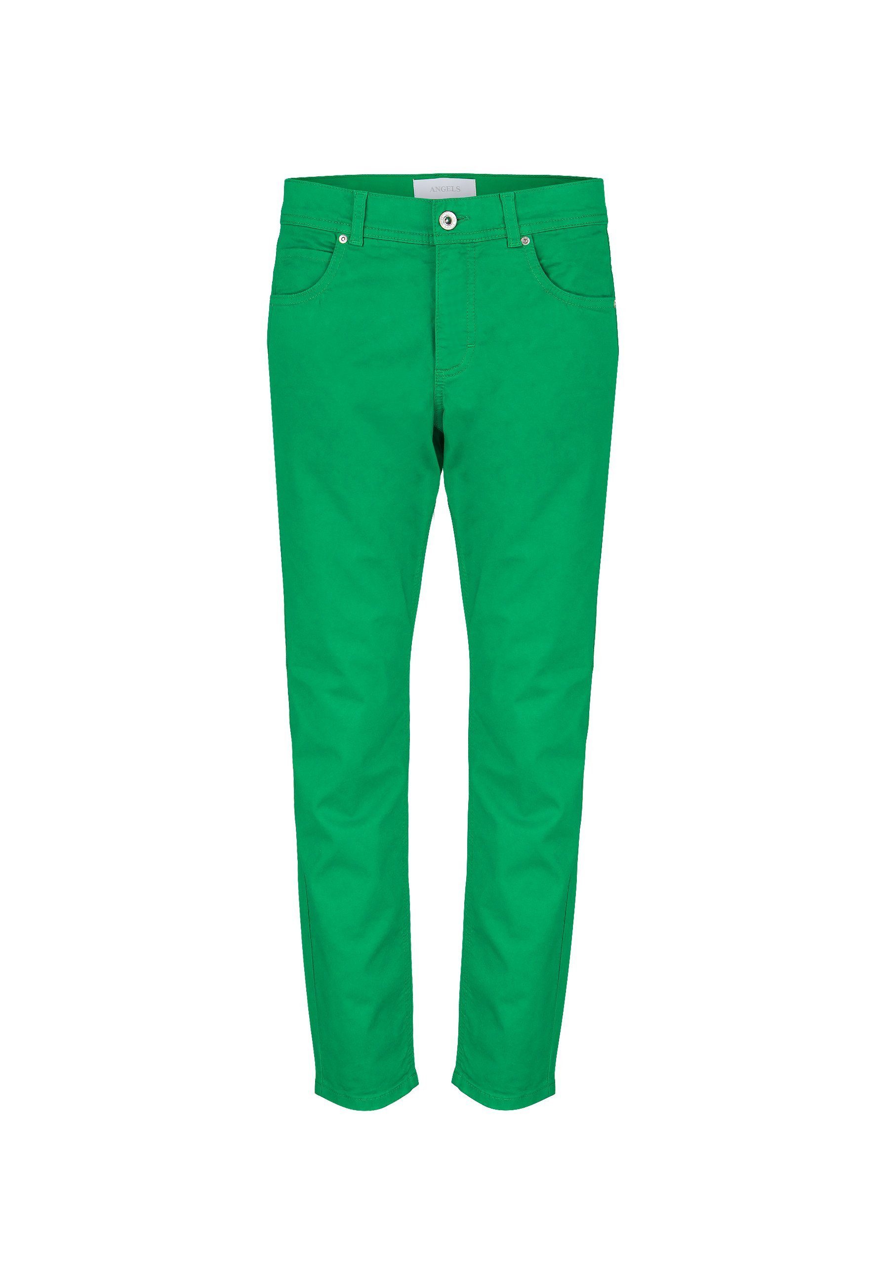 mit Jeans Label-Applikationen 7/8-Jeans grün Ornella ANGELS Coloured