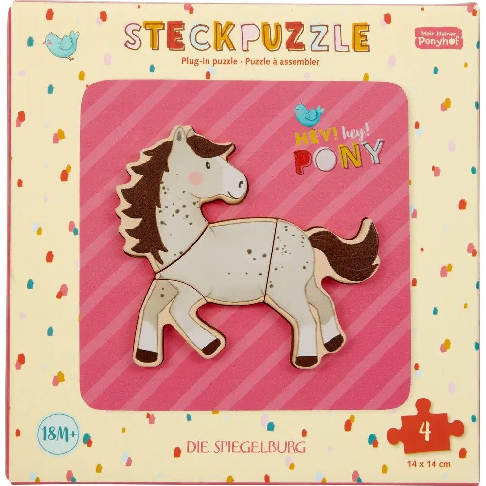 COPPENRATH DIE SPIEGELBURG Puzzle Steck-Puzzle - Mein kl. Ponyhof (4 T), Puzzleteile