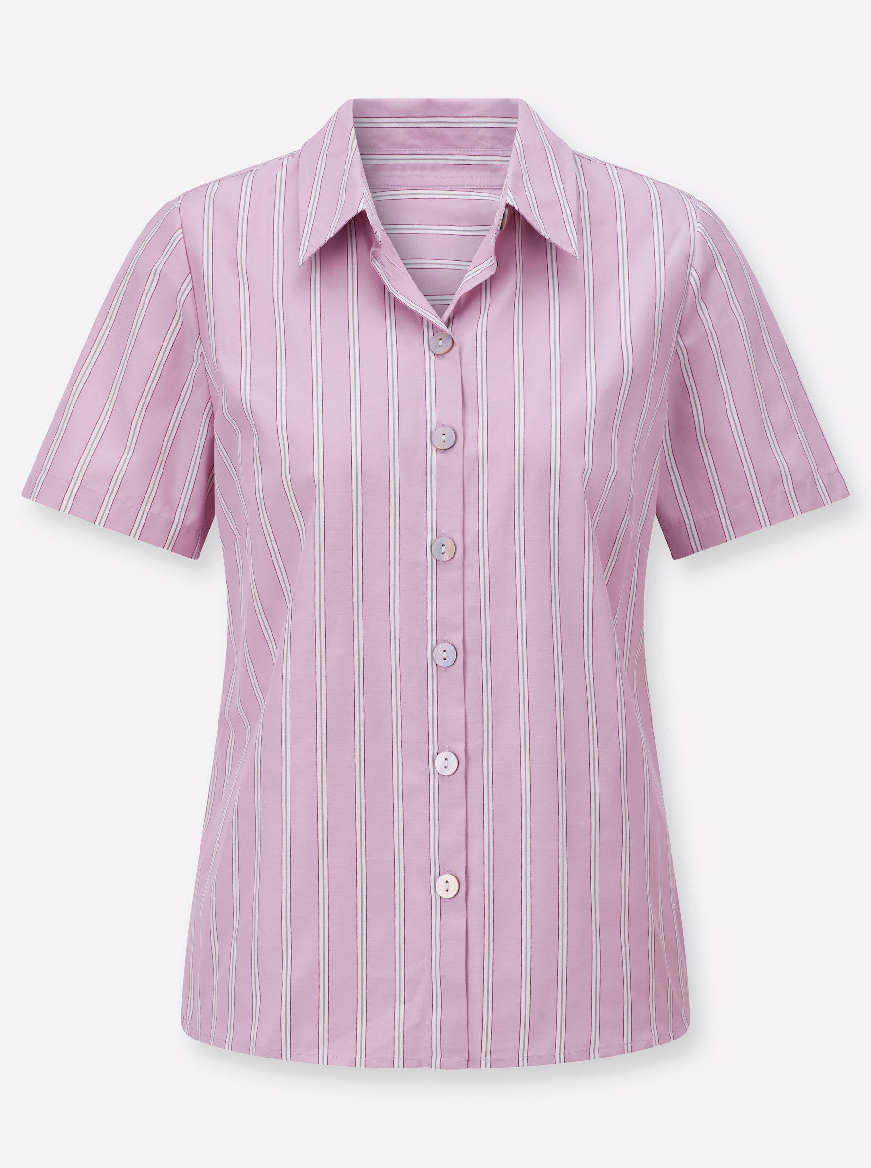 Witt Klassische Bluse Streifenbluse Kurzarm