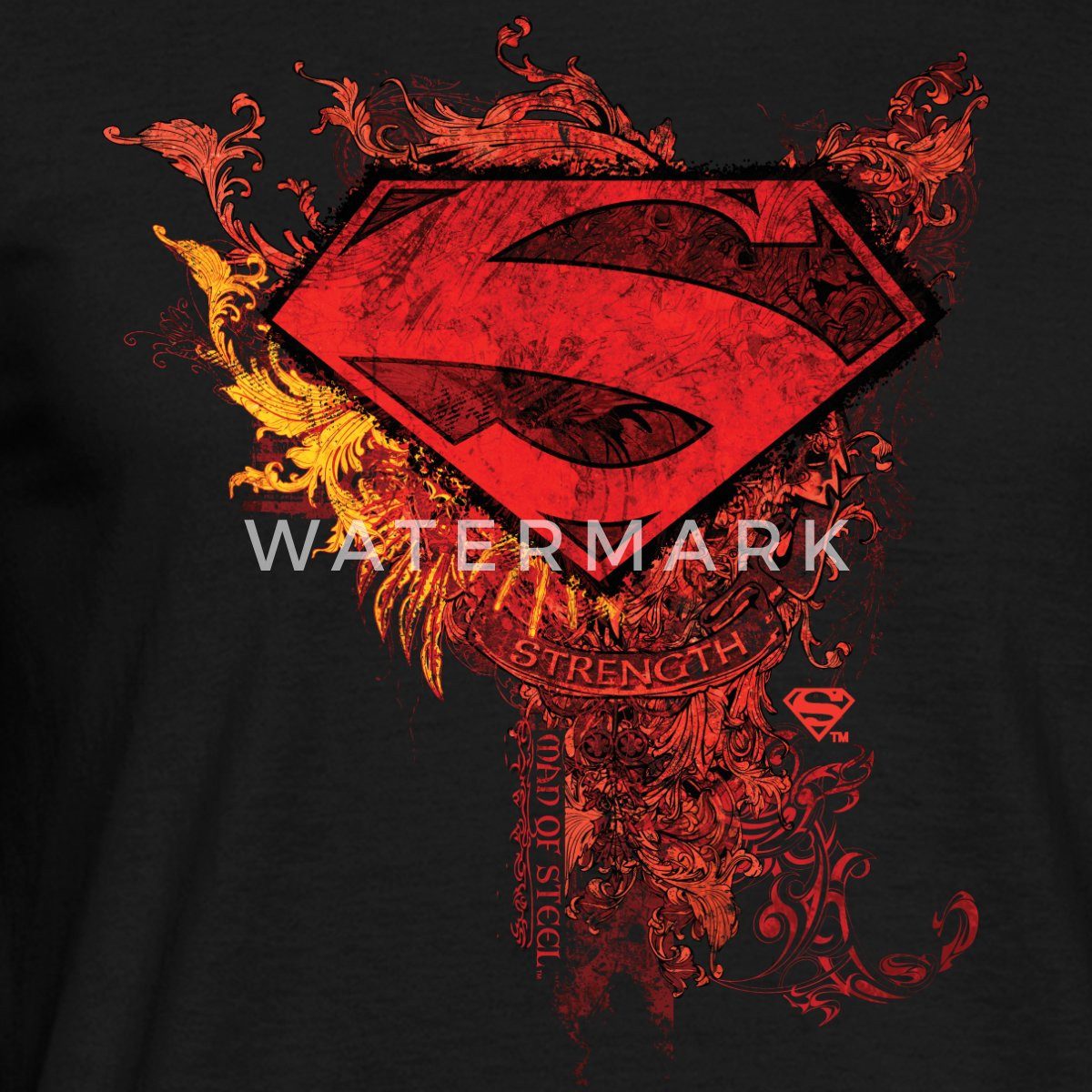 Spreadshirt T-Shirt DC Comics Superman Logo Strength Männer T-Shirt (1-tlg) günstig online kaufen