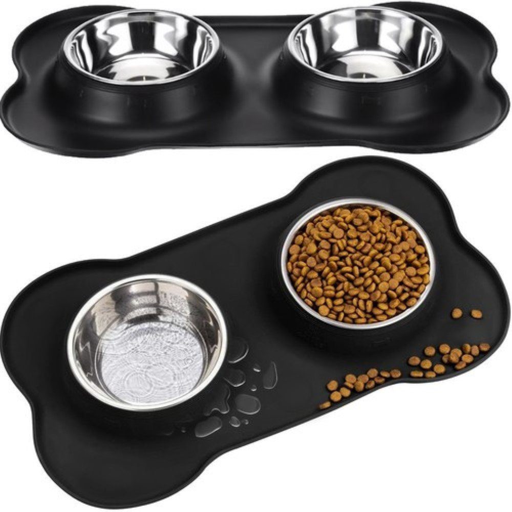 Futternapf PetBoost: Doppelter Hundenapf-Ständer - 2x 250ml