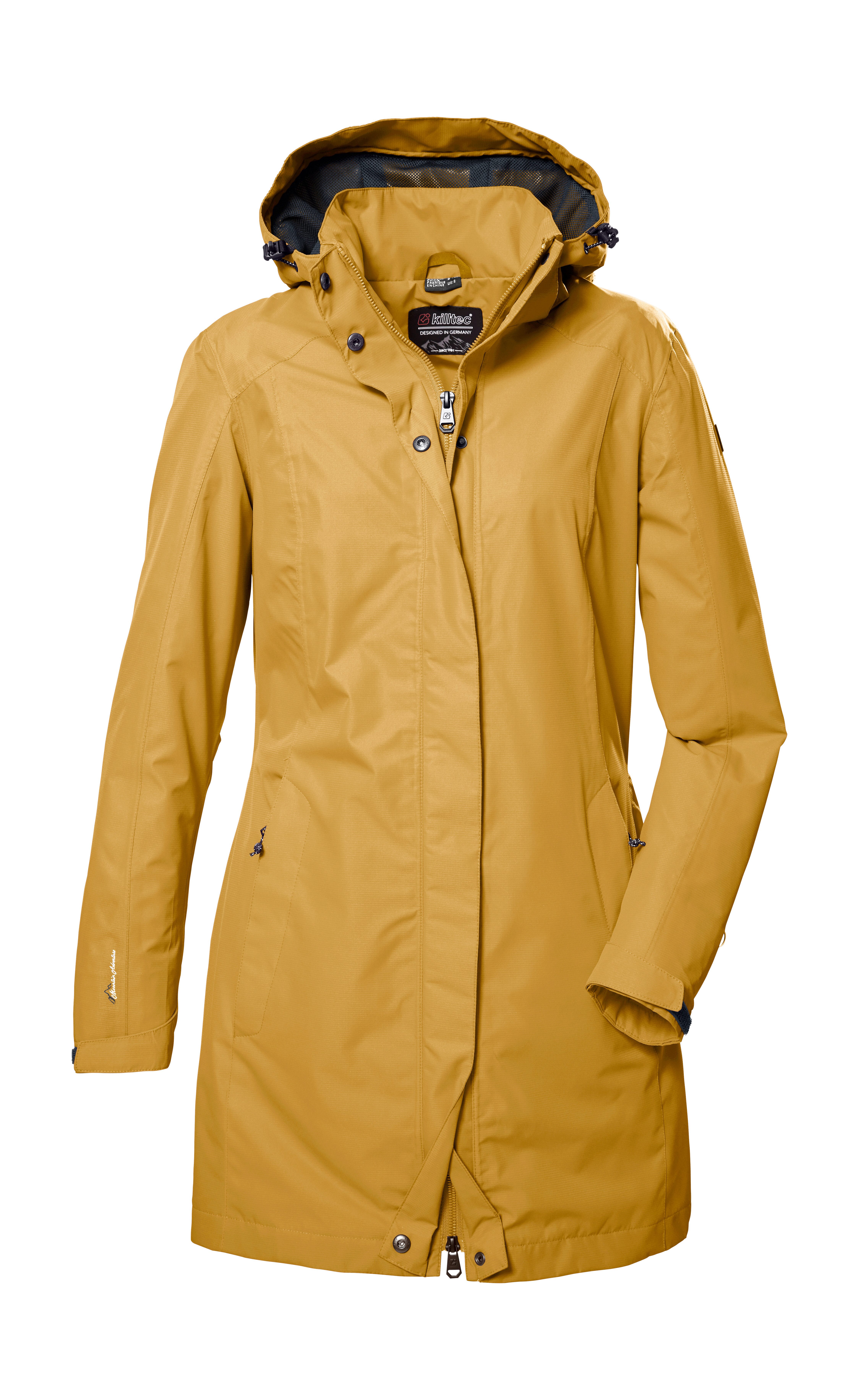 Killtec Parka KOS 44 WMN PRK Wasserdichte, atmungsaktive Damenjacke mit abnehmbarer Kapuze
